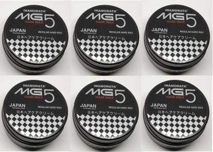 MG5 INAMORATA Smooth Hair Wax with Soft Fragrance - Long Lasting Styling Wax for Men (Pack of 6) - Perfect for Everyday Hairstyling, Professional Looks & Special Occasions