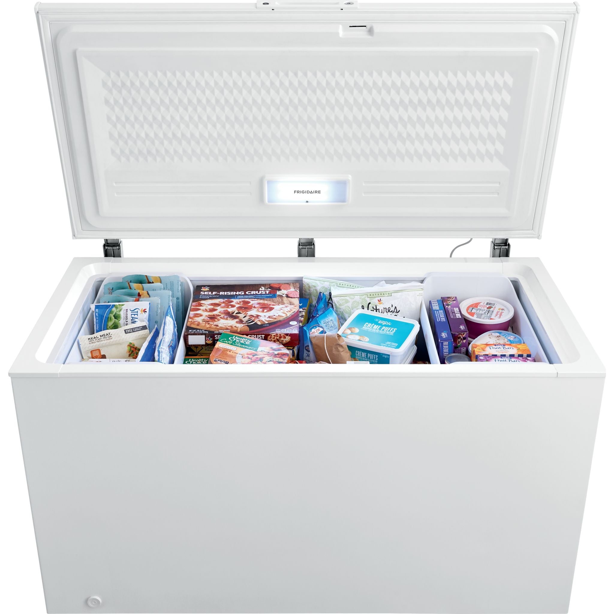 Frigidaire FFCL1542AW 7.0 Cubic Feet White Chest Freezer - Energy Efficient Deep Freezer for Home, Garage, or Basement Storage - Perfect for Bulk Food, Meat, and Frozen Goods
