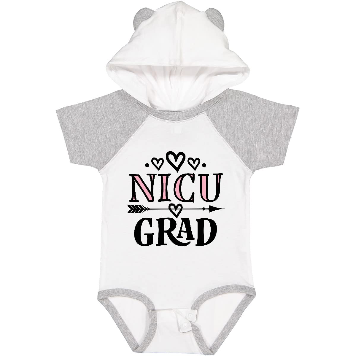 Inktastic NICU Graduate Baby Girl Bodysuit - Cute Newborn Onesie for Preemie & NICU Graduates - Perfect Gift for Baby Showers & Celebrations