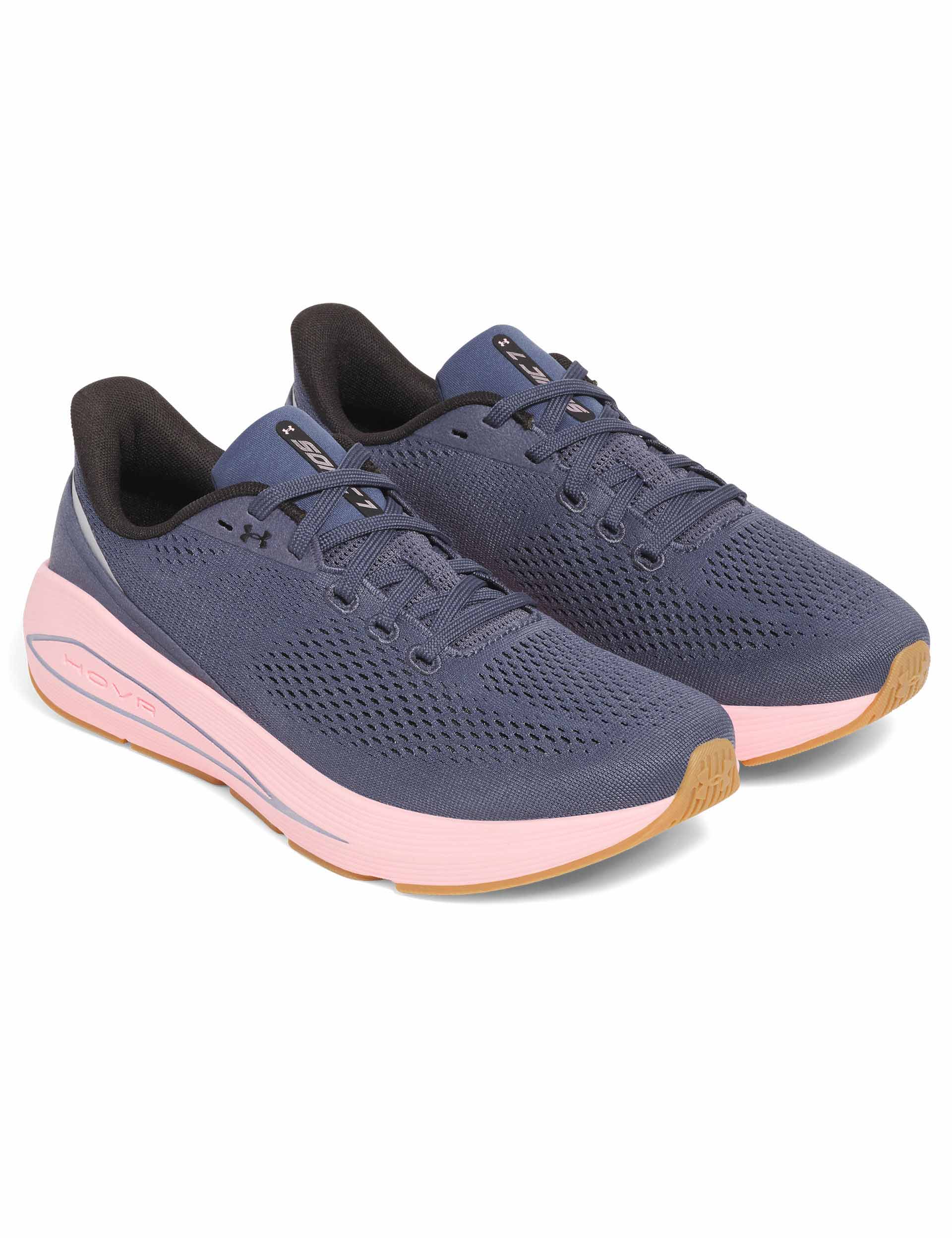 Sonic 7 Running Shoes for Men & Women - Lightweight Breathable Athletic Sneakers in Downpour Gray/Prime Pink/Black | Perfect for Jogging, Gym Workouts & Daily Wear