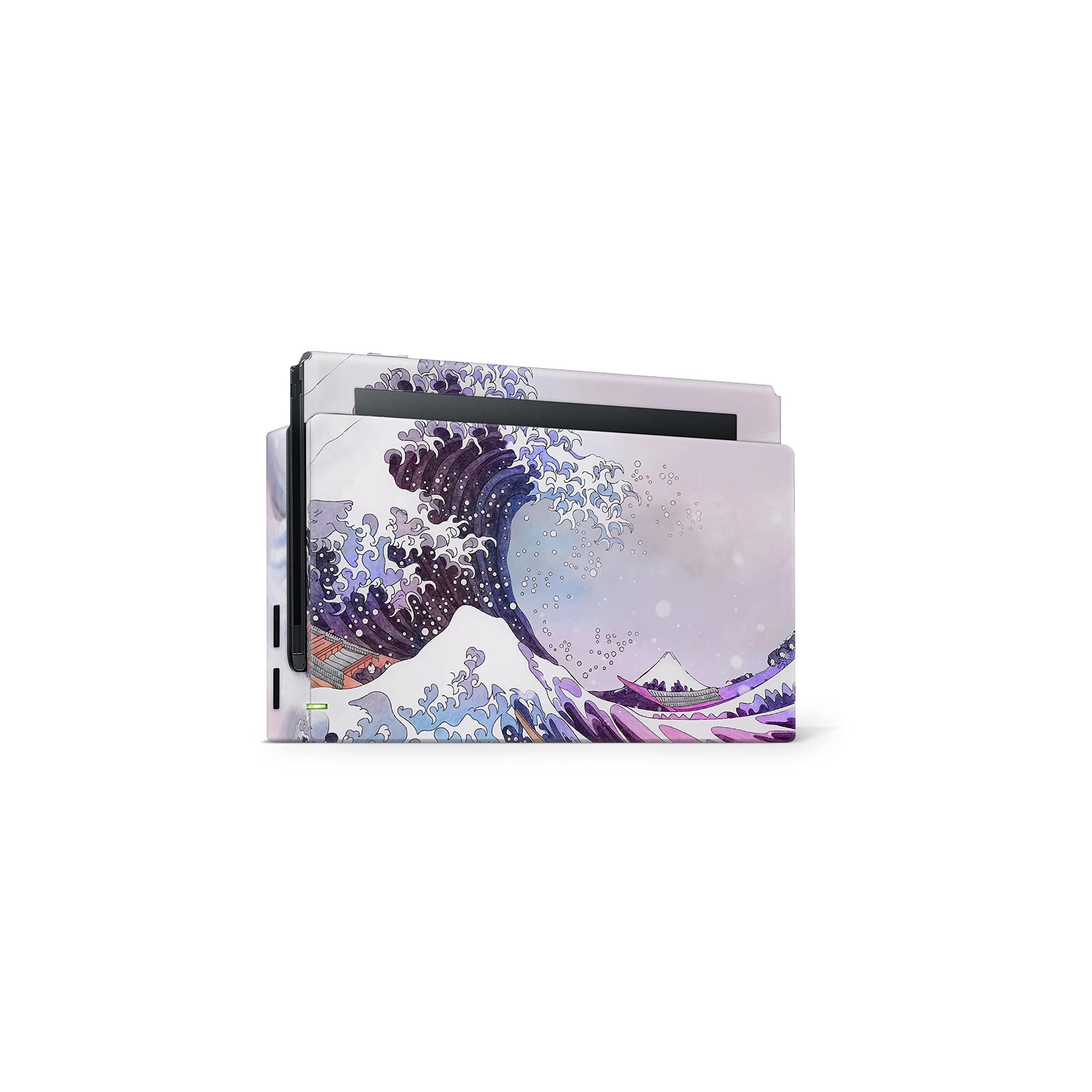 Premium Waterproof Nintendo Switch Skin Wrap - 3M Vinyl Full Body Decal with Kanagawa Wave Design, Compatible with Switch/OLED/Lite - Perfect for Gaming, Travel & Home Decor