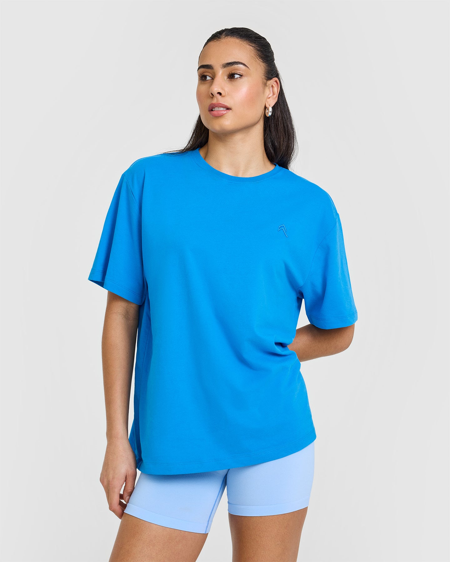 Classic Oversized Lightweight T-Shirt for Women & Men | Soft Breathable Cotton | Tropical Blue Color | Perfect for Casual Wear, Beach Outings & Summer Vacations