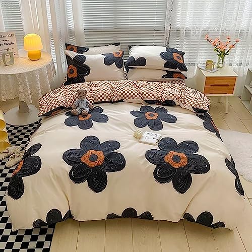 4-black Floral