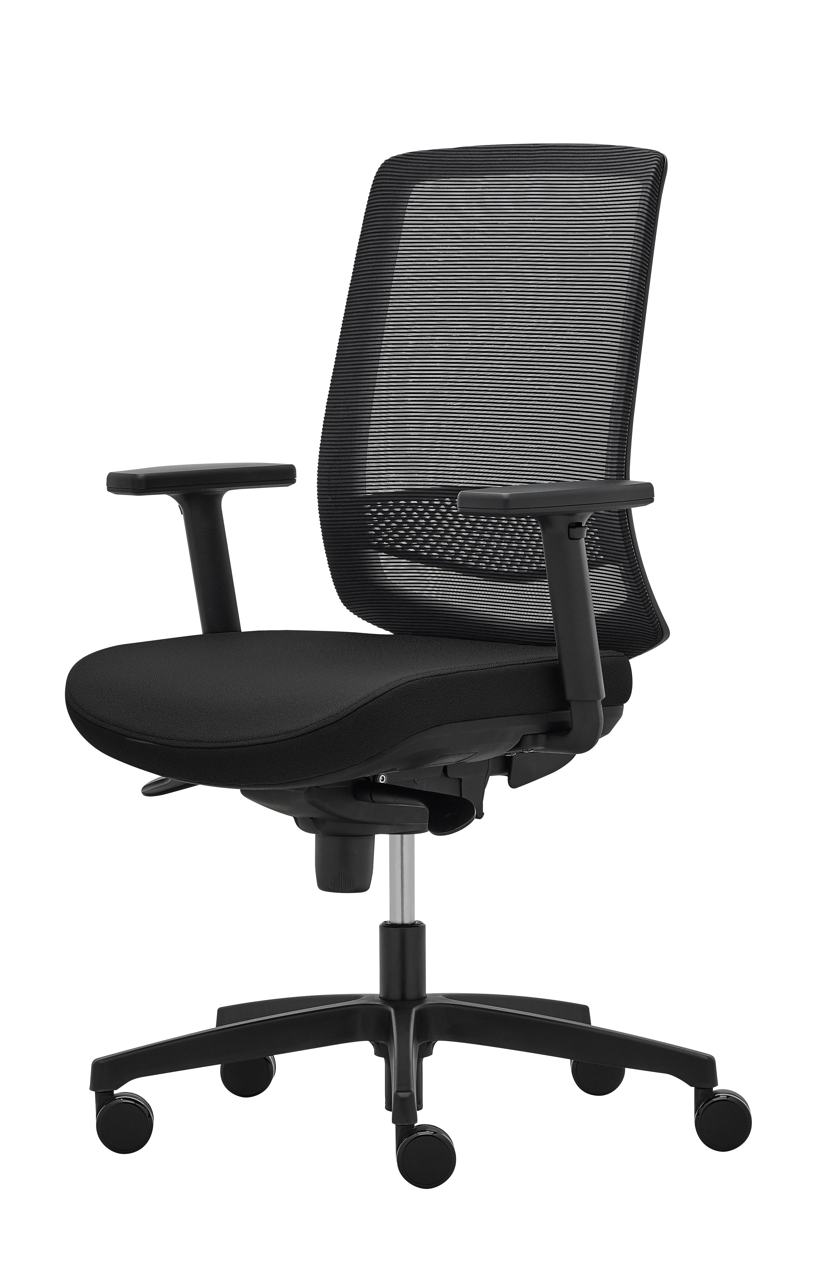 Ergonomic Office Chair with Mid Back Support - ADAPT TASK by Eurotech - Perfect for Home Office, Gaming & Computer Workstations