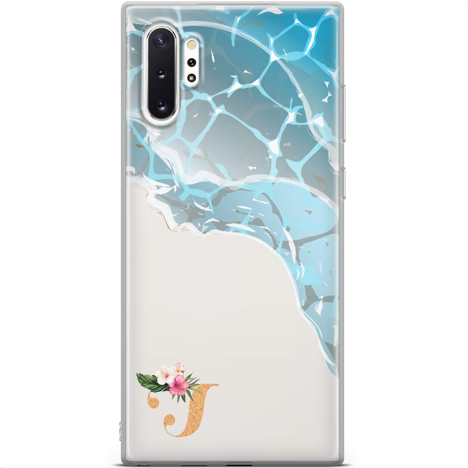 Samsung Galaxy S24 S23 Ultra S22 S21 S20 S10 Phone Case - Slim Lightweight TPU Silicone Cover with Blue Light Protection & Ocean Wave Design | Perfect for Women, Summer Beach Days, Travel & Everyday Protection
