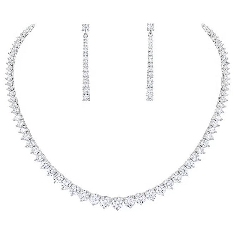Crystal Bridal Necklace & Earring Jewelry Set A9724 - Elegant Wedding Jewelry for Brides, Bridesmaids & Formal Occasions