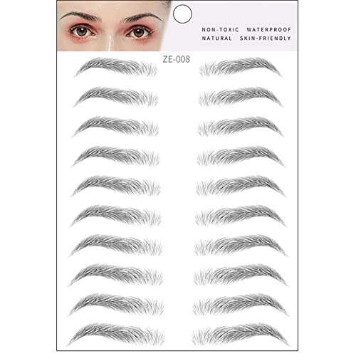 Waterproof Eyebrow Stickers - European & American Style Tattoo Stencils for Perfect Brows | Easy Transfer & Long-Lasting | Ideal for Daily Makeup, Cosplay, and Special Occasions