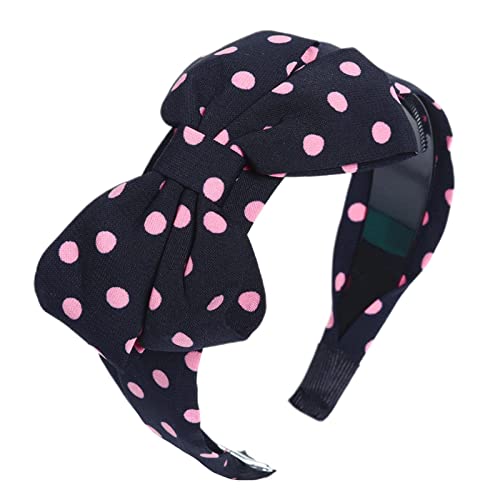 LCSD Classic Plaid Fabric Bow Wide Headband for Women - Fashion Hair Accessories & Hairbands for Everyday Wear, Parties, and Special Occasions