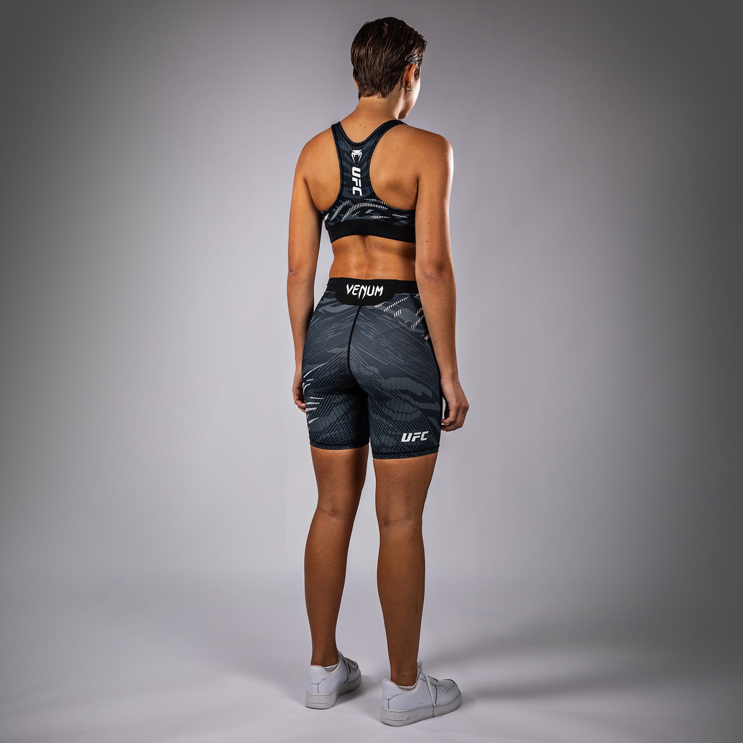 Venum UFC Fusion Authentic Women's Fight Night Sports Bra - Black | MMA Training & Fitness Workout Apparel