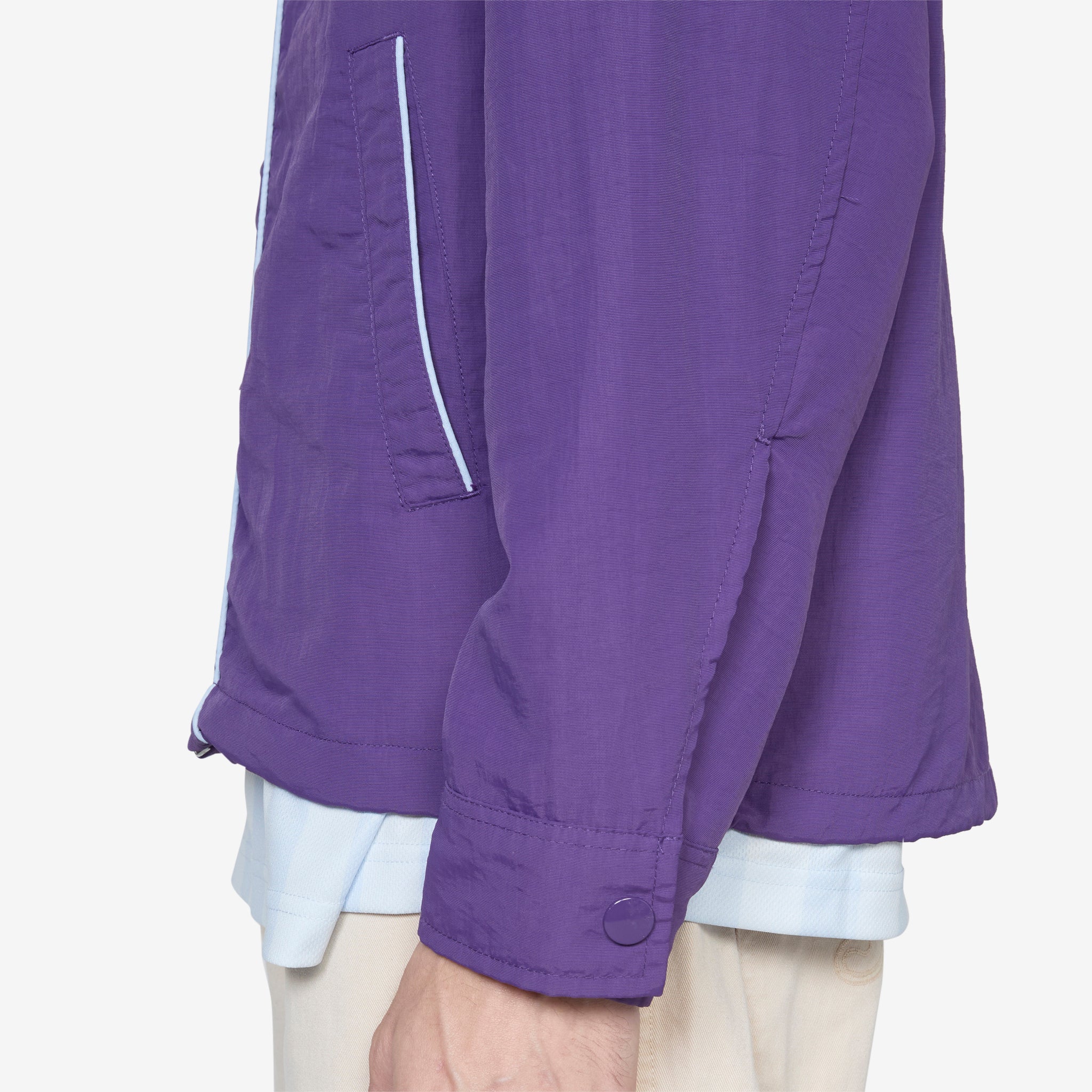 Classic Logo Coaches Jacket - Purple Windbreaker for Men & Women | Perfect for Outdoor Sports, Casual Wear & Team Uniforms