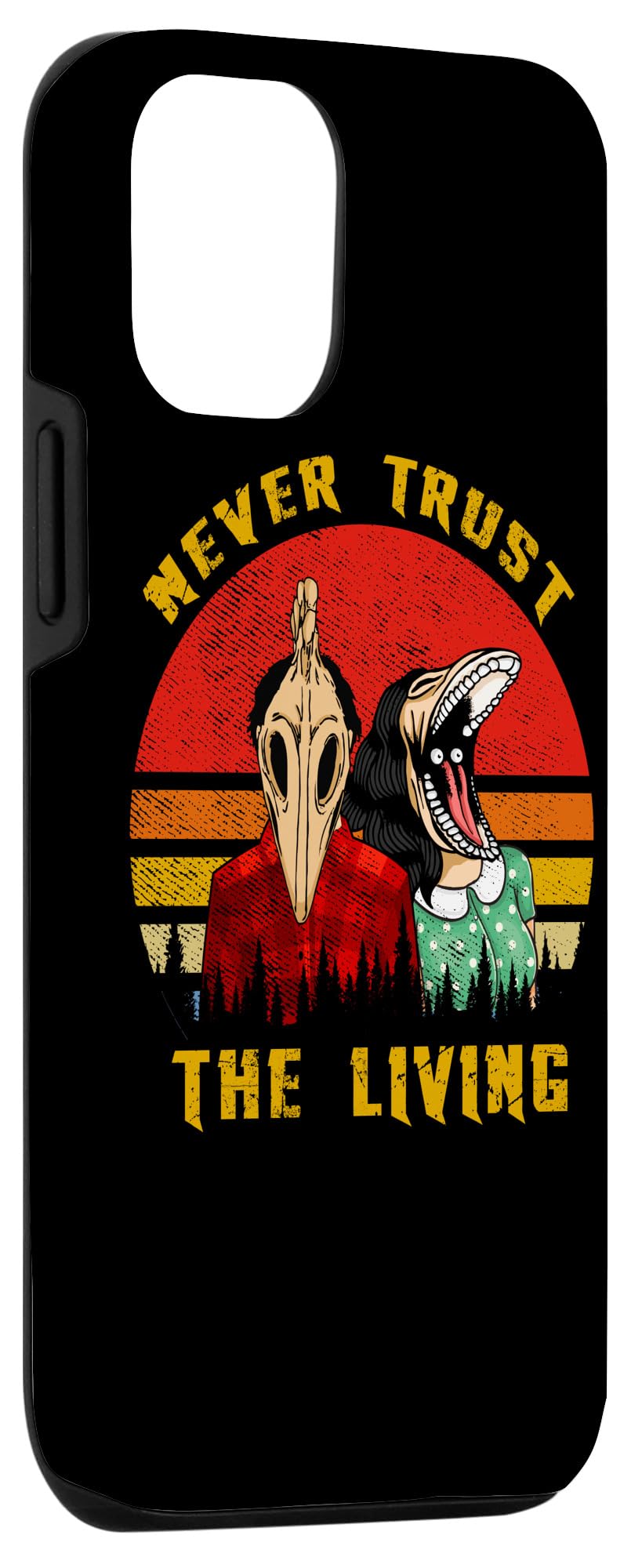 iPhone 12/12 Pro Retro Vintage Goth Case - Creepy Grunge Emo Style Phone Cover for Gothic Lovers | Perfect for Halloween, Concerts & Alternative Fashion