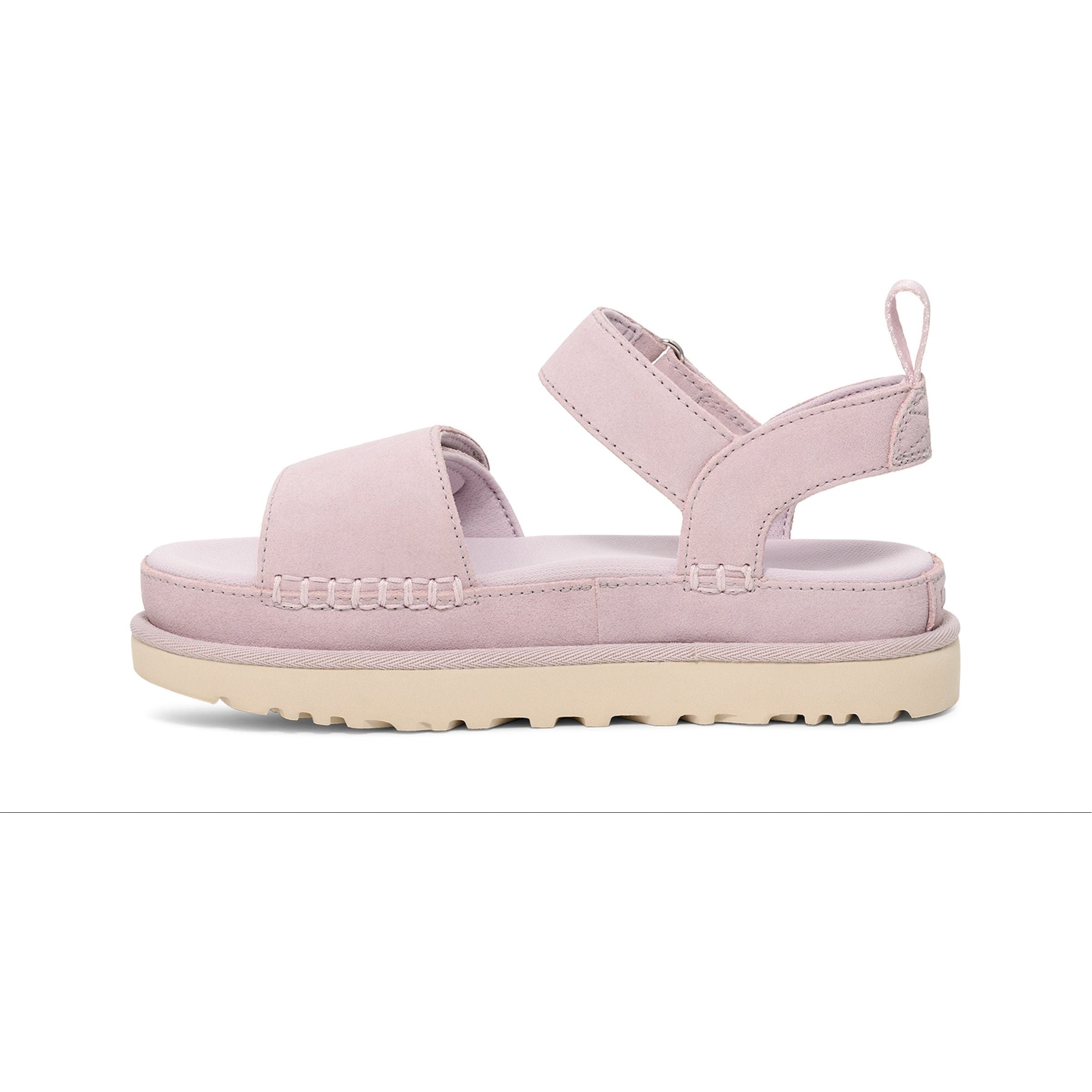 UGG Women's Goldenstar Comfort Slide Sandals - Soft Suede & Cushioned Footbed for Summer, Beach, and Casual Wear