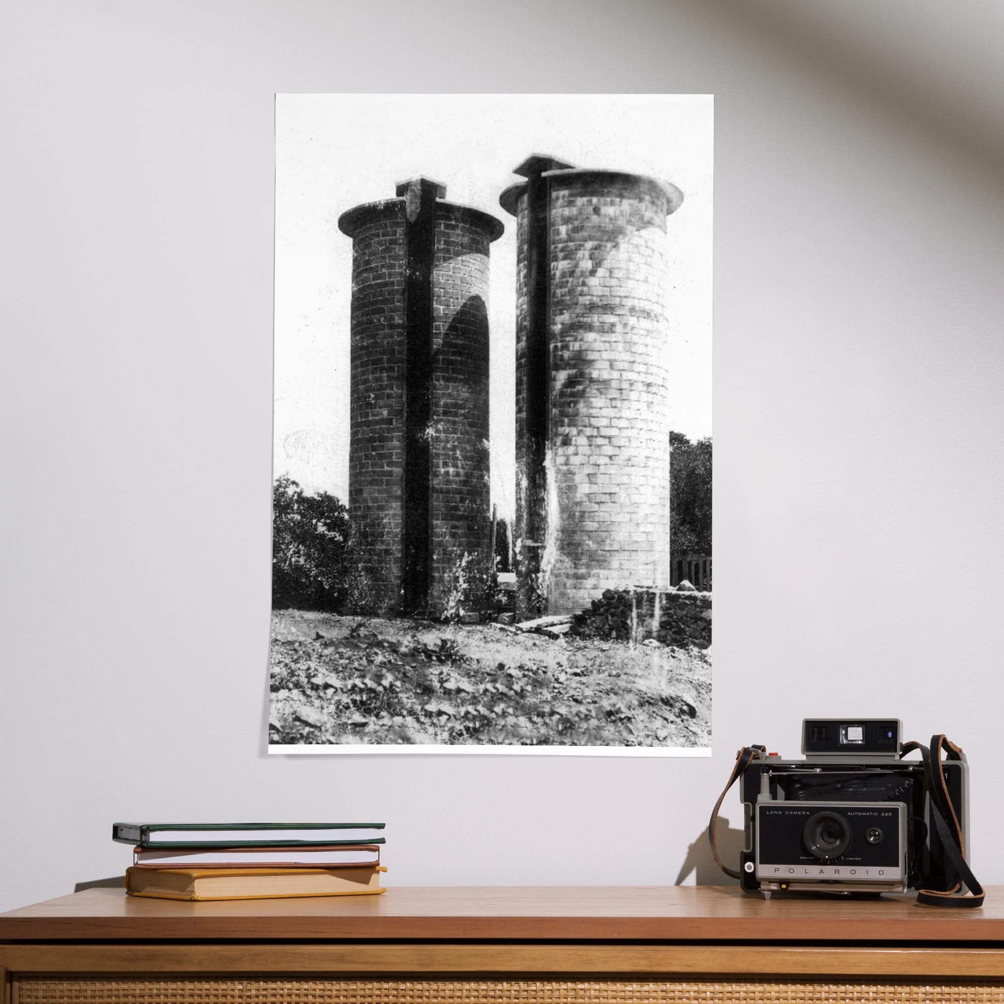Lantern Press 16x24 Inch Giclee Art Print - Glen Ellen California Landscape with Jack London Ranch & Silos View - Perfect for Home Decor, Office Wall Art & Gift Ideas