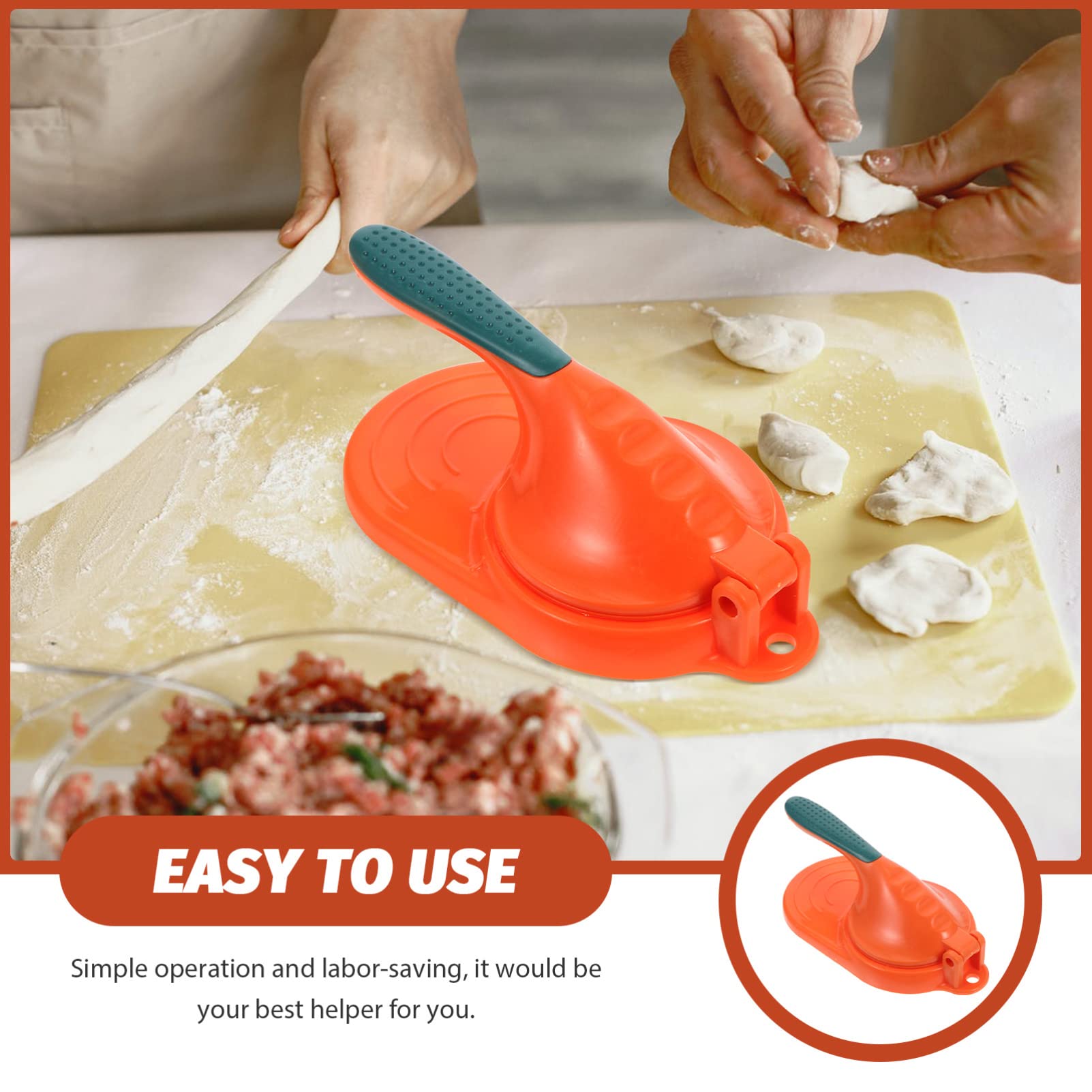 2-Piece Dumpling Press Set - Stainless Steel Dumpling Maker & Wrapper Tool for Homemade Dumplings, Gyoza, Empanadas - Perfect for Asian Cooking, Family Meals & Kitchen Accessories