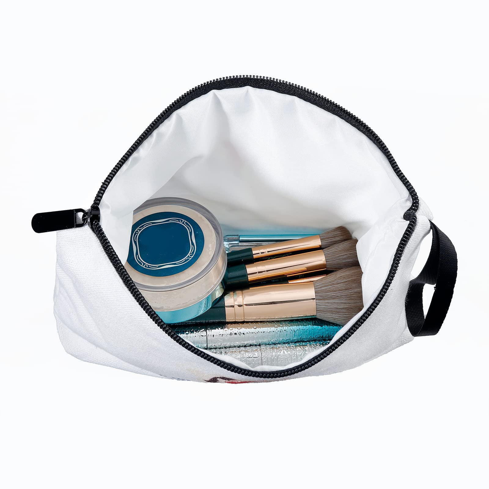 Personalized Monogram Makeup Bag with Mirror - Unique Gifts for Women, Mom, Daughter, Sister, Teacher & Bride - Birthday, Wedding & Special Occasion Gifts - Perfect for Travel, Cosmetics Storage & Everyday Use