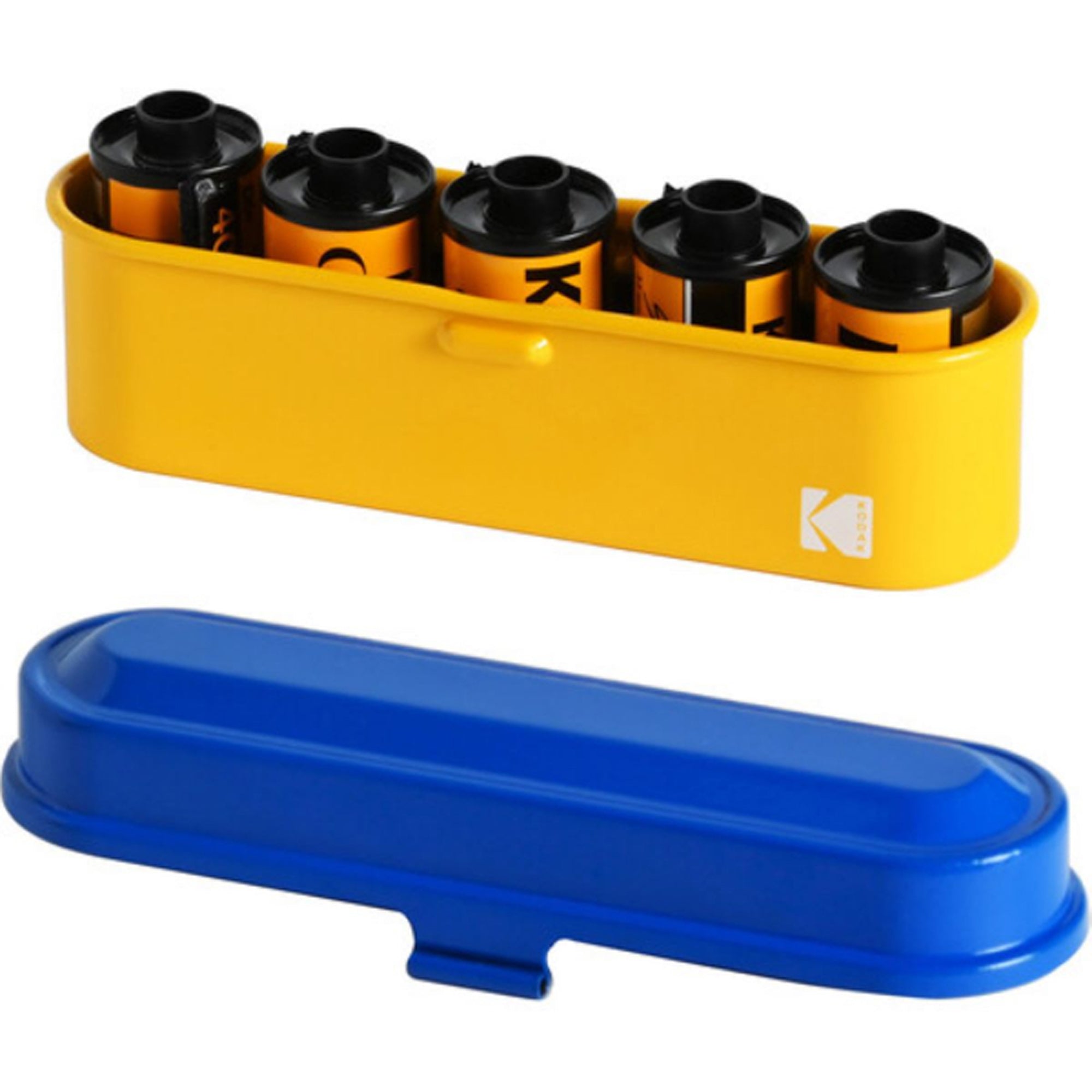 Kodak Steel 135mm Film Storage Case (Blue Lid & Yellow Body) - Perfect for Film Protection & Organization at Home or Studio