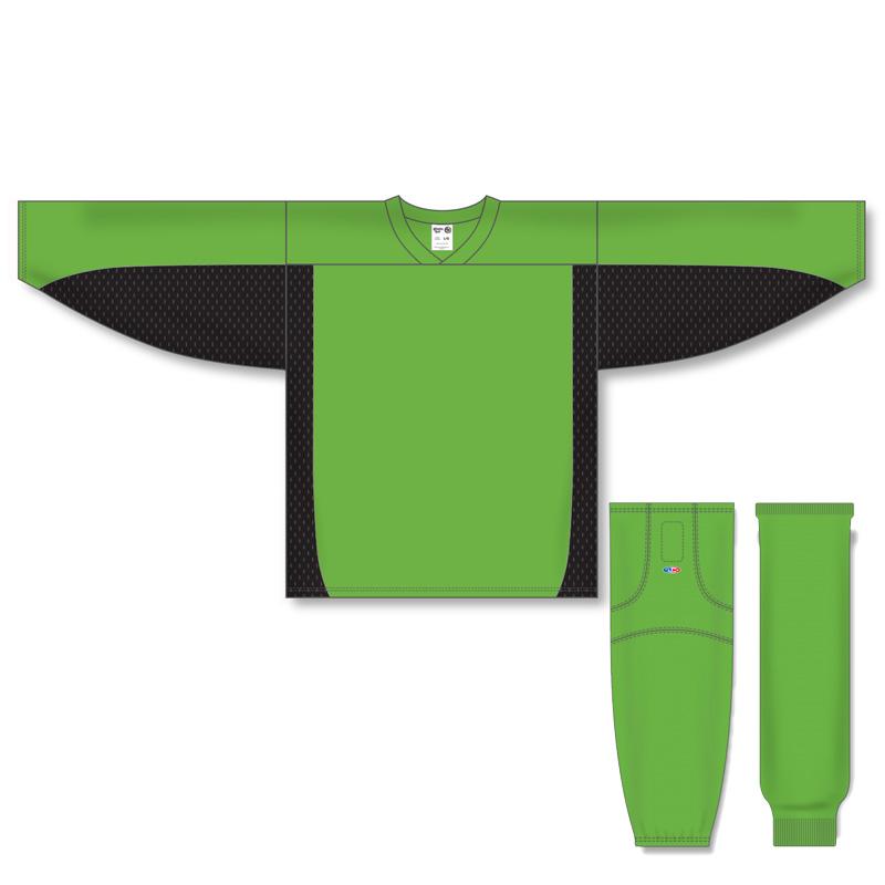 Custom Lime Green & Black Athletic Knit Jersey 7100 - Perfect for Sports Teams, Workouts & Fan Apparel