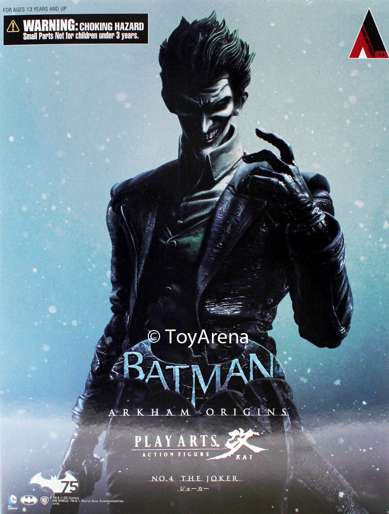 DC Comics Batman Arkham Origins The Joker Play Arts Kai Action Figure - Highly Detailed Collectible Toy for Superhero Fans | Perfect for Display, Gifts & Cosplay Scenes