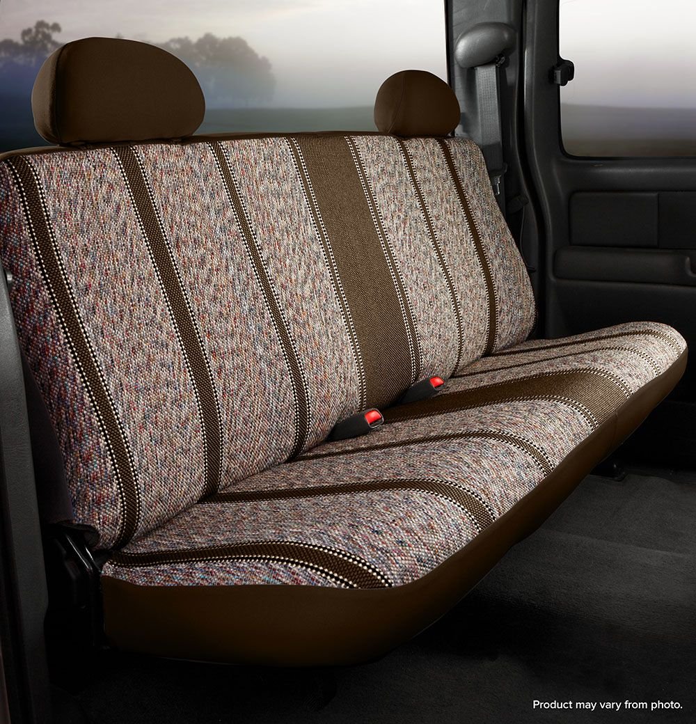 FIA TR44 Universal Fit Truck Bench Seat Cover - Durable Brown Neoprene Fabric for Pickup Trucks & SUVs | Waterproof & Non-Slip Protection for Work, Camping & Road Trips