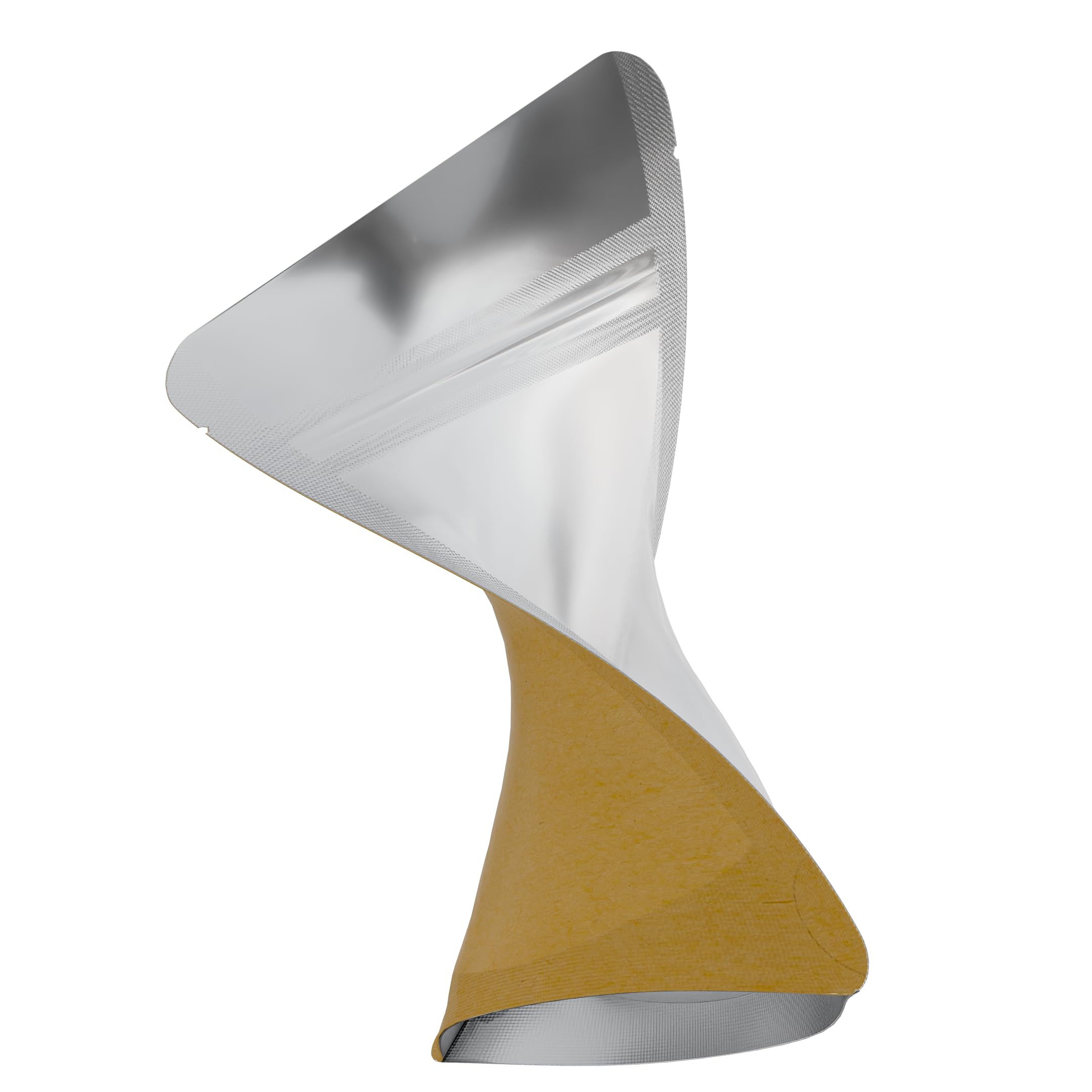 Premium Mylar Barrier Bags with Zipper & Heat Seal - 1000 Pack (Kraft/Clear, 1/8oz - 3.62