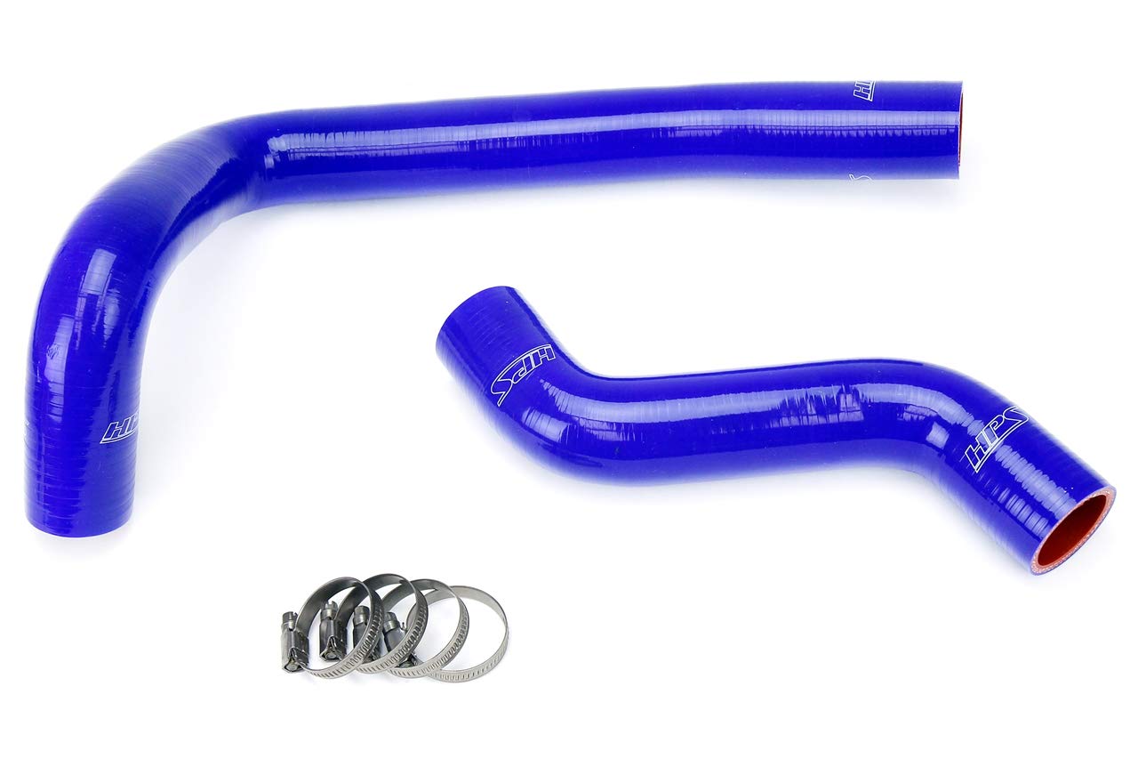 HPS 57-1035-BLUE High Performance Silicone Radiator Coolant Hose Kit - Universal Fit for Cars, Trucks & SUVs - Heat & Corrosion Resistant - Perfect for Engine Cooling System Upgrades & Performance Modifications
