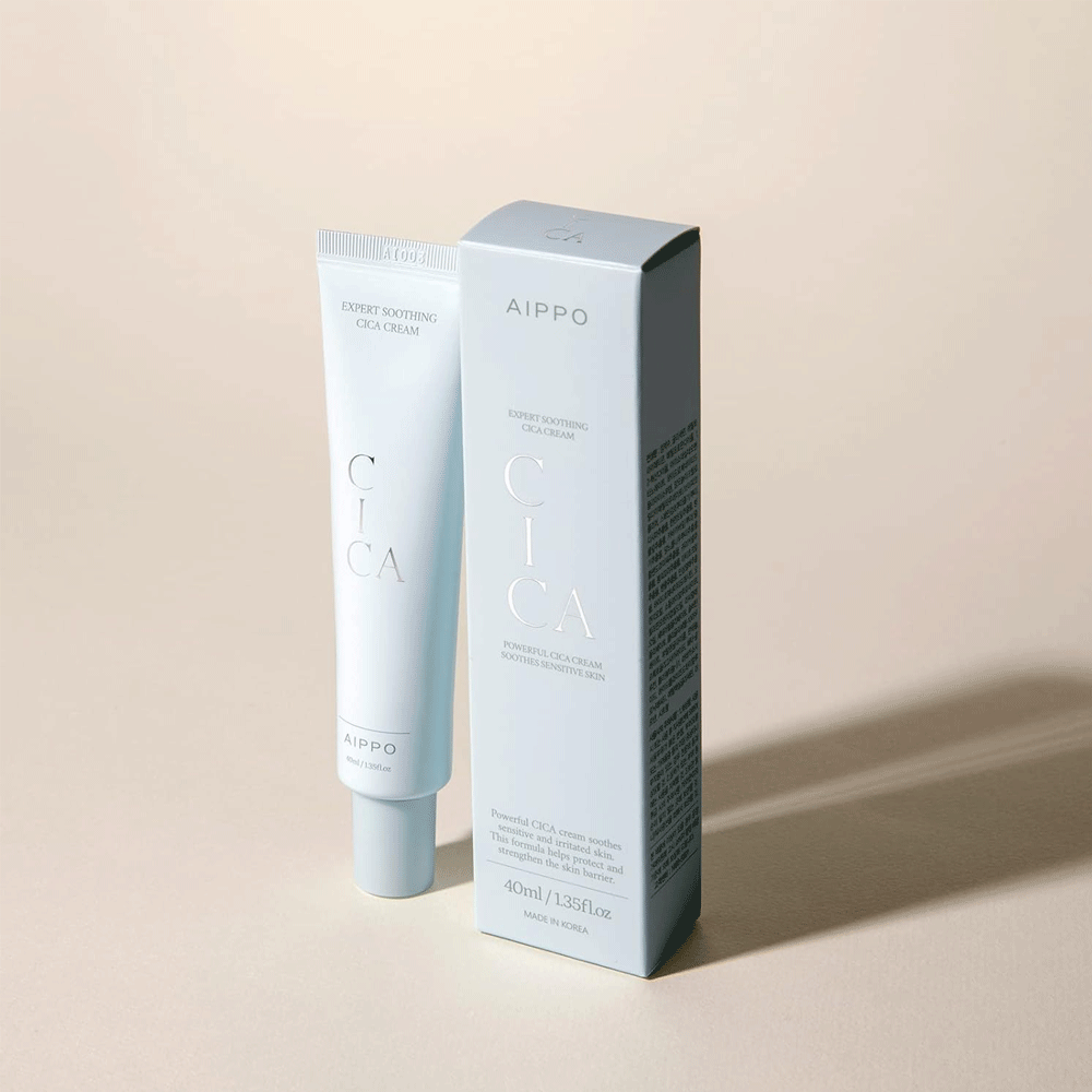 AIPPO Expert Soothing Cica Cream 40ml - Korean Skin Repair for Dry, Sensitive & Acne-Prone Skin | Perfect for Night Care & Post-Procedure Recovery