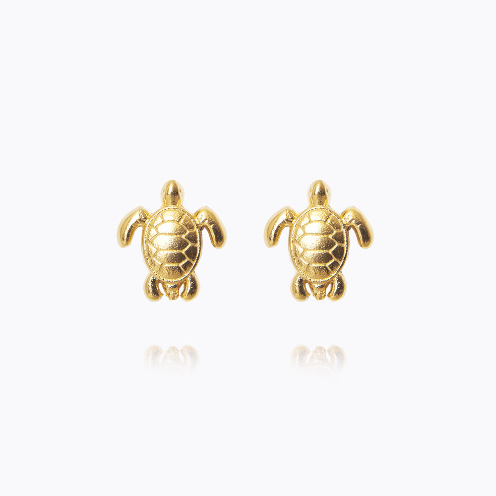 Elegant Turtle Stud Earrings for Women - Sterling Silver Animal Jewelry Gift for Nature Lovers - Perfect for Casual Wear, Beach Outings & Boho Style