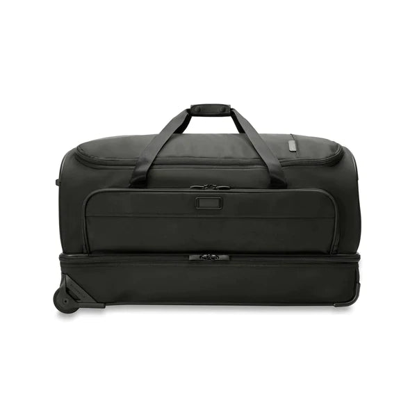 Baseline Large Two-Wheel Duffle Bag 29 Inch - Heavy Duty Rolling Luggage for Travel, Gym & Sports Gear Storage | Perfect for Airplane Carry-On, Weekend Trips & Workout Equipment