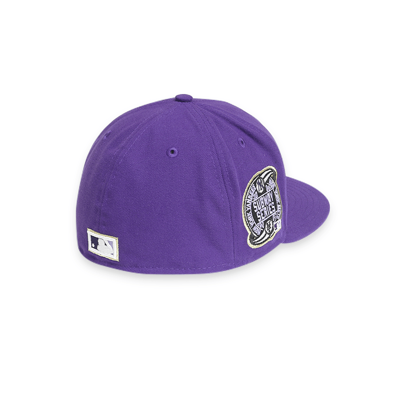 New York Yankees Subway Series Purple 59FIFTY Fitted Hat for Men - Official MLB Baseball Cap for Fans & Streetwear Fashion