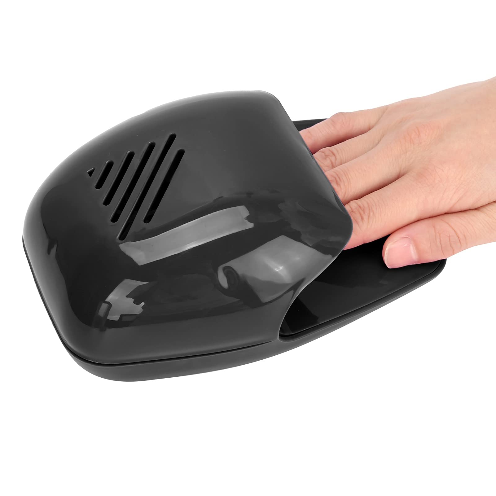 Portable Nail Polish Dryer Fan - Fast Cooling UV LED Nail Dryer for Gel & Regular Polish, Compact Travel Nail Dryer for Home & Salon Use (Black) - Perfect for Manicures, Pedicures & Nail Art