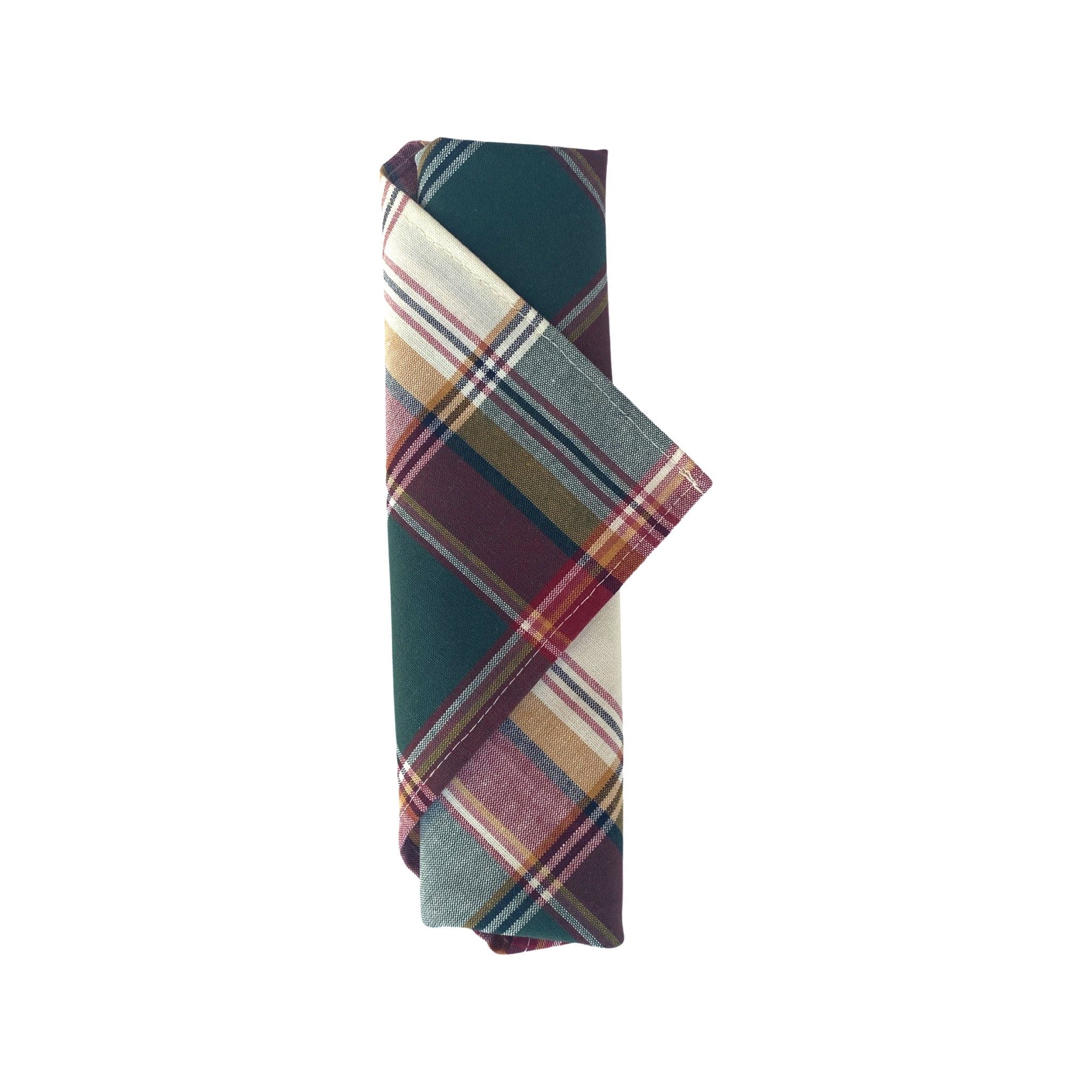 Festive Holiday Plaid Napkins - 12 Pack Cotton Christmas Table Napkins for Parties, Dining & Decor - Red and Green Checkered Design for Thanksgiving, Xmas Dinner & Seasonal Celebrations