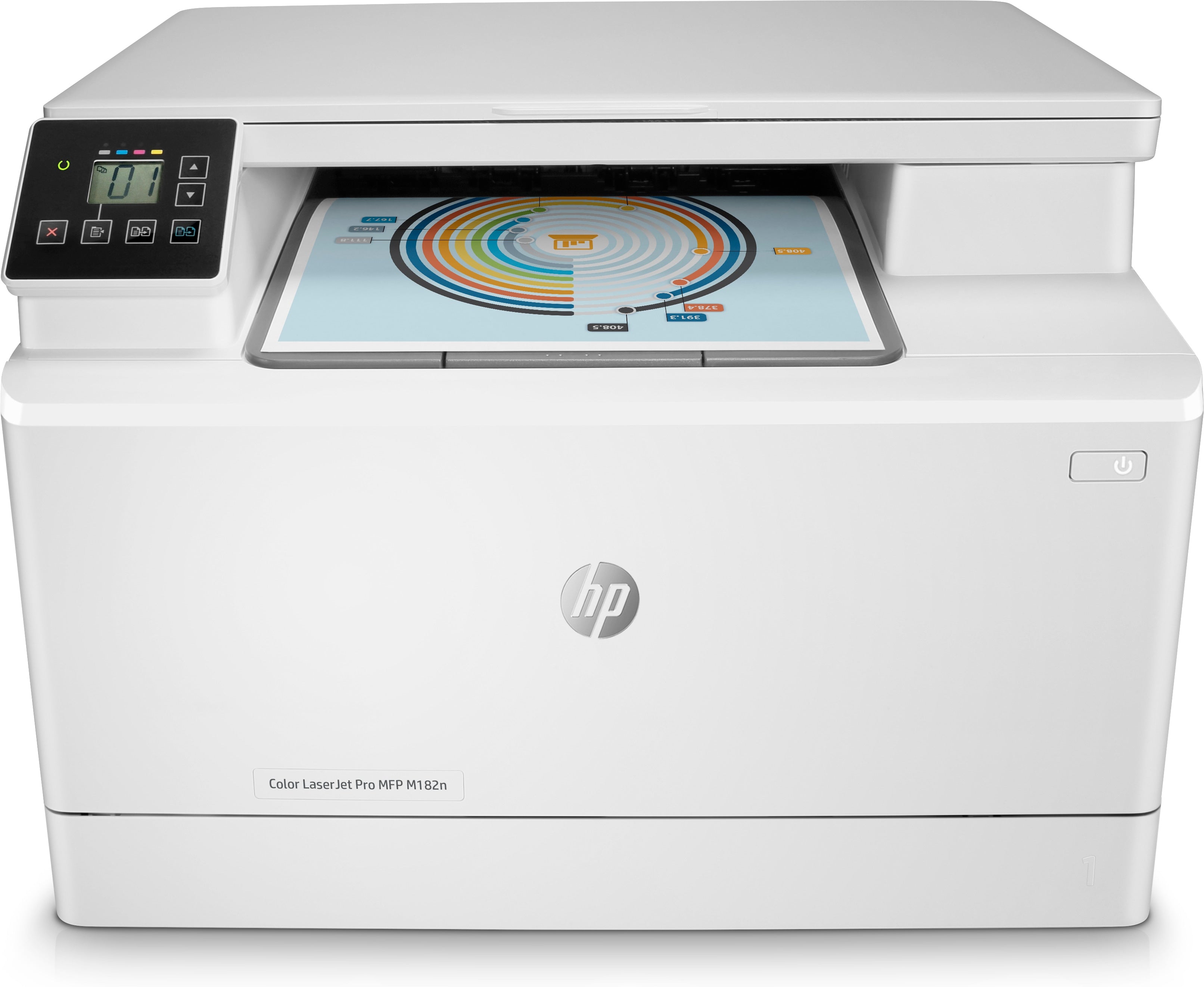 HP Color LaserJet Pro MFP M182n Wireless All-in-One Laser Printer - Print, Copy, Scan - Up to 16 ppm - 150-Sheet Capacity - USB 2.0 & LAN Connectivity - A4/Legal Size - Ideal for Home Office & Small Business Use