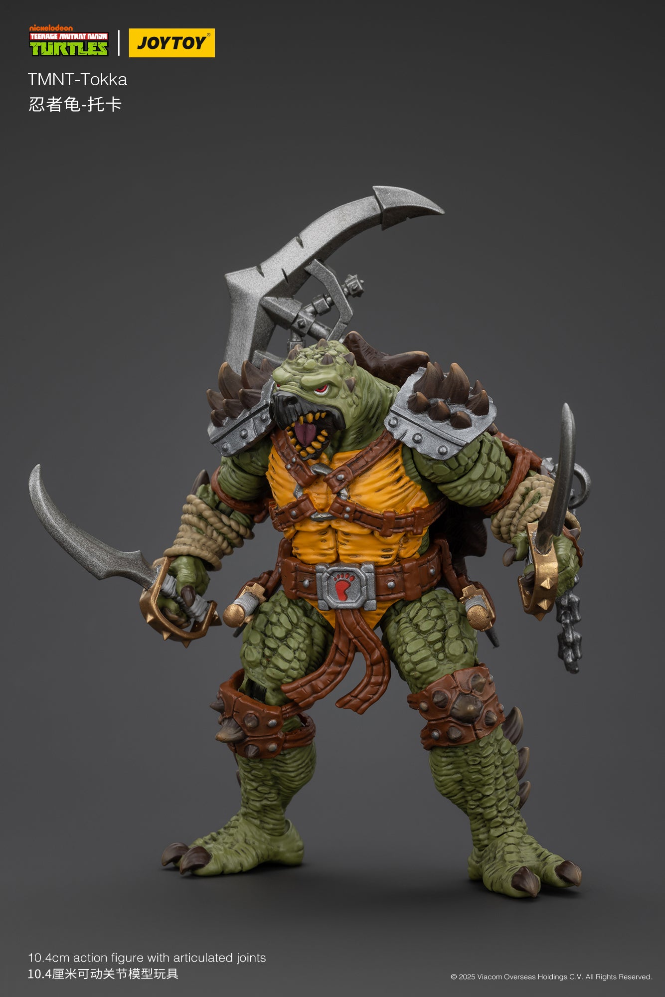 1/18 JOYTOY TMNT Slash & Tokka Action Figure Set - Collectible Ninja Turtle Villains for Display & Play - Perfect for TMNT Fans & Toy Collectors