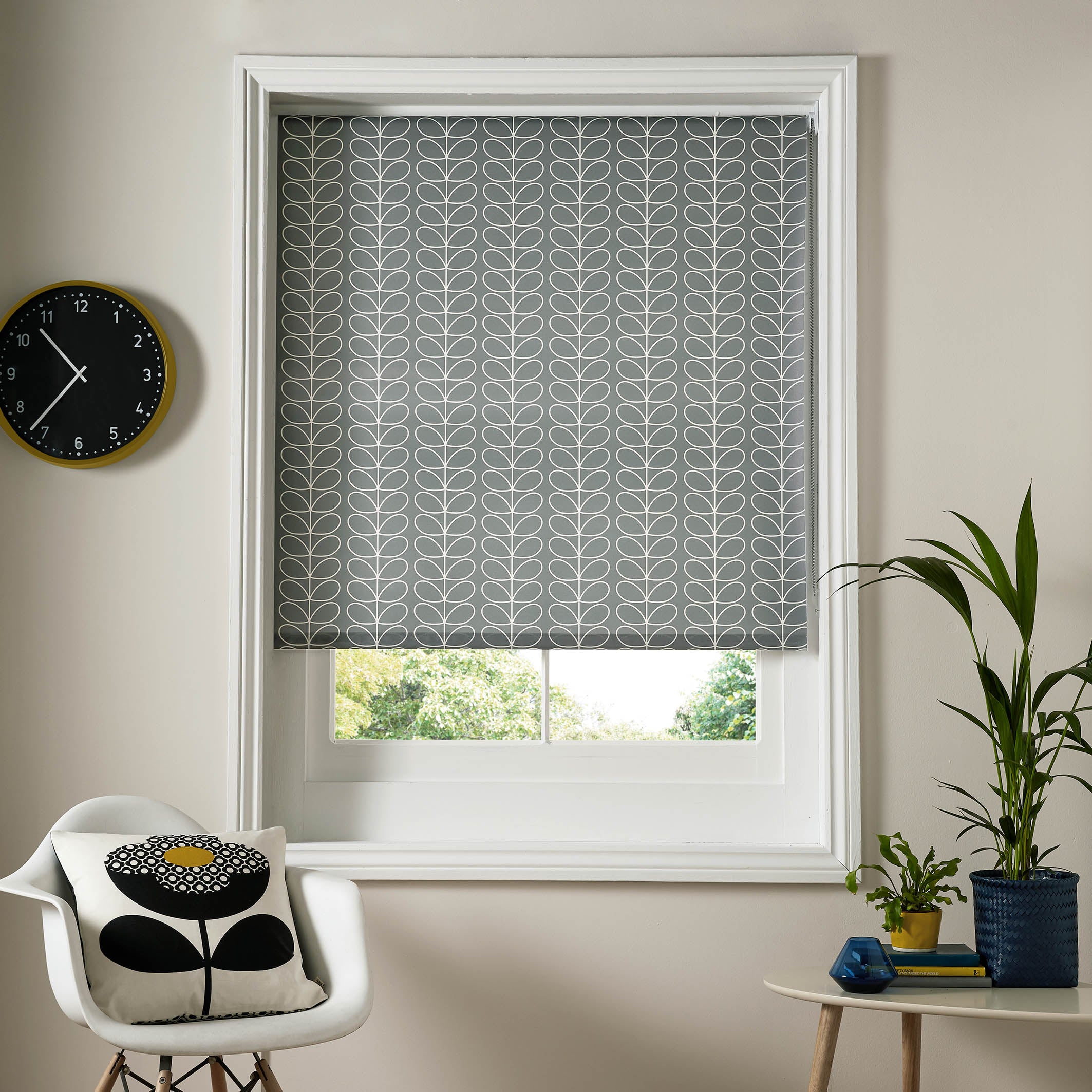 Premium Ready-Made Roller Blinds - Linear Stem Silver Window Shades for Home & Office | Blackout & Light Filtering Options | Perfect for Living Rooms, Bedrooms & Offices