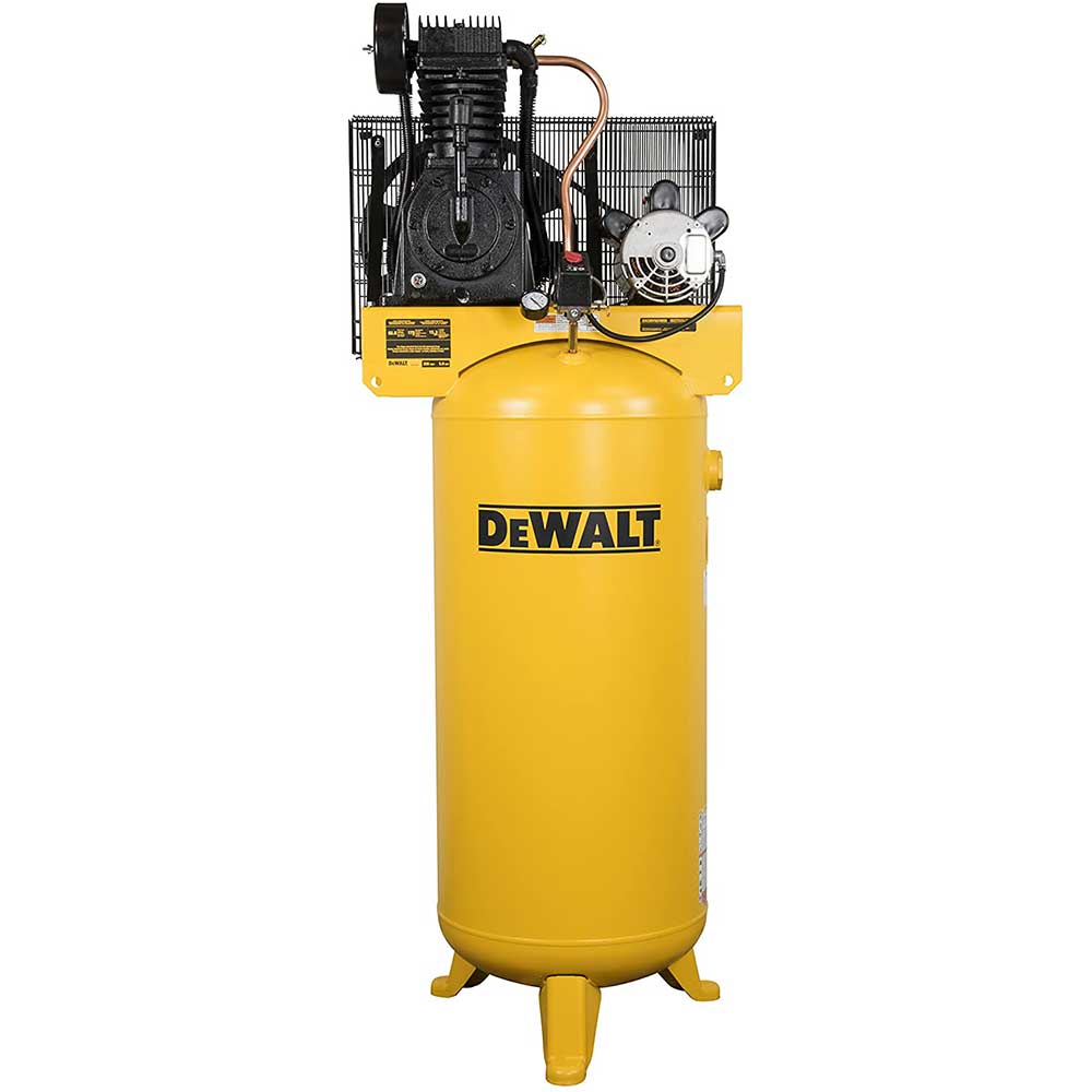 DeWALT DXCMV5076055 60 Gallon 175 PSI Stationary Electric Air Compressor - Heavy Duty Industrial Air Tool for Construction, Woodworking & Automotive Repair