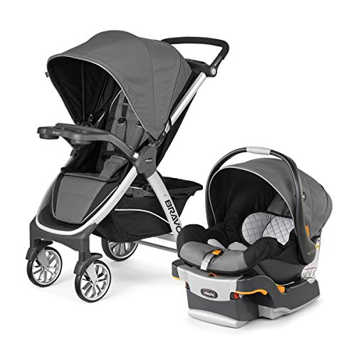 Chicco Bravo Trio Travel System - Lightweight Stroller, Infant Car Seat & Base | Orion | Perfect for Newborns, Toddlers & Family Travel
