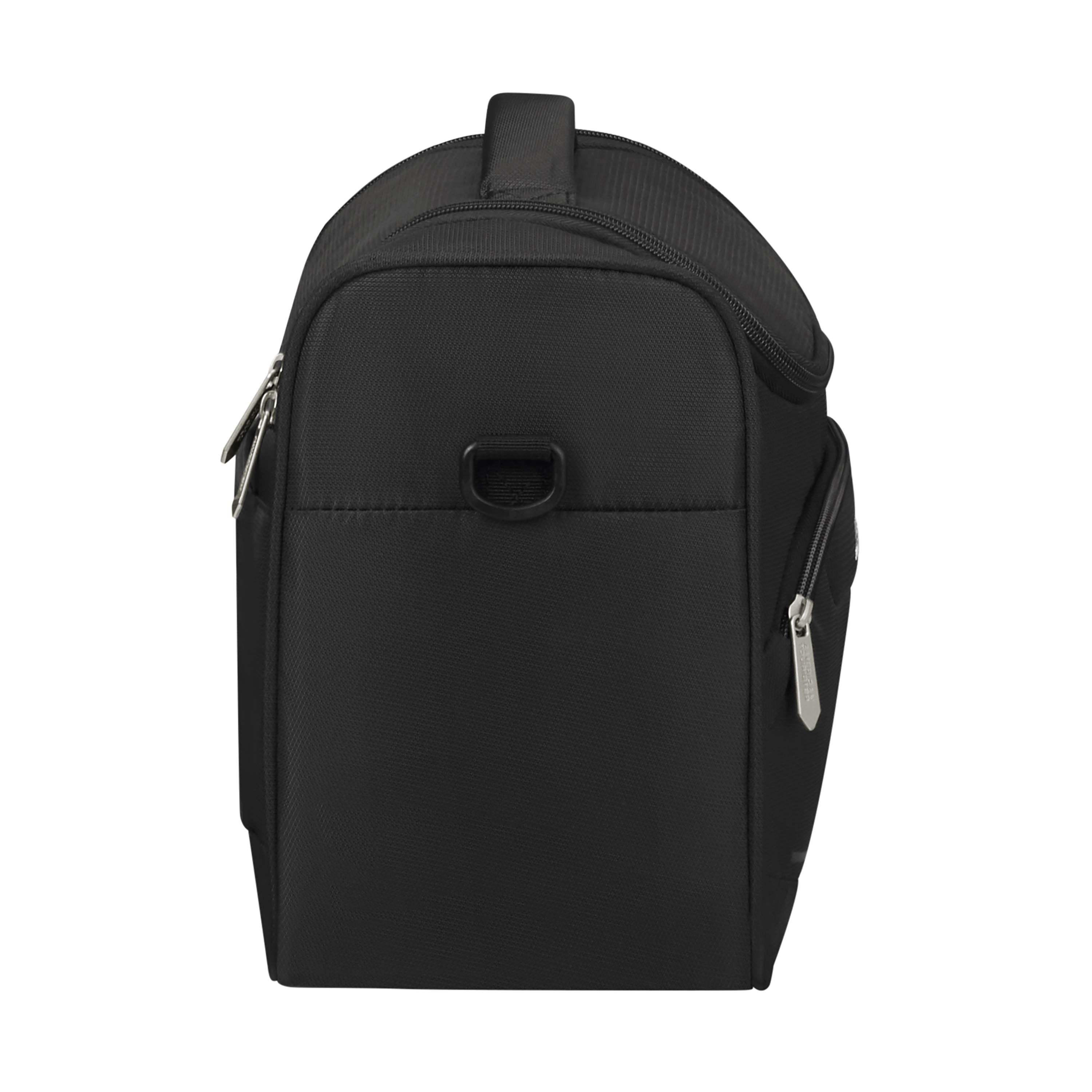 American Tourister Summerride Large Toiletry Bag for Travel - Waterproof Cosmetic Makeup Organizer with Hanging Hook, Perfect for Vacation, Gym & Business Trips (Black)