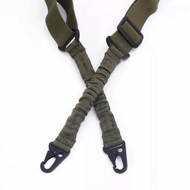 2-Point Heavy Duty Bungee Cord Sling with Hooks - Adjustable Elastic Tie Down Straps for Cargo, Luggage, Motorcycle & Outdoor Gear Securing