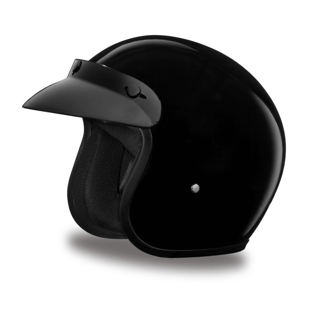 Vintage Daytona Helmets Retro 3/4 Open Face Motorcycle Helmet - DOT Approved Lightweight Helmet for Men & Women with Adjustable Fit & Removable Visor - Perfect for Bike, Moped, Chopper, Scooter Riders - Ideal for Cruising, Commuting & Urban Riding