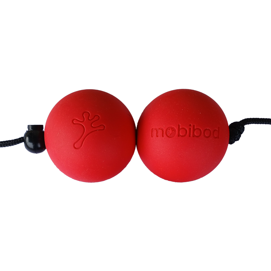 Mobibod Doublar Massage Tool with 6.2cm Balls - Deep Tissue Massager for Back, Neck & Shoulder Pain Relief - Perfect for Home, Office & Travel Use