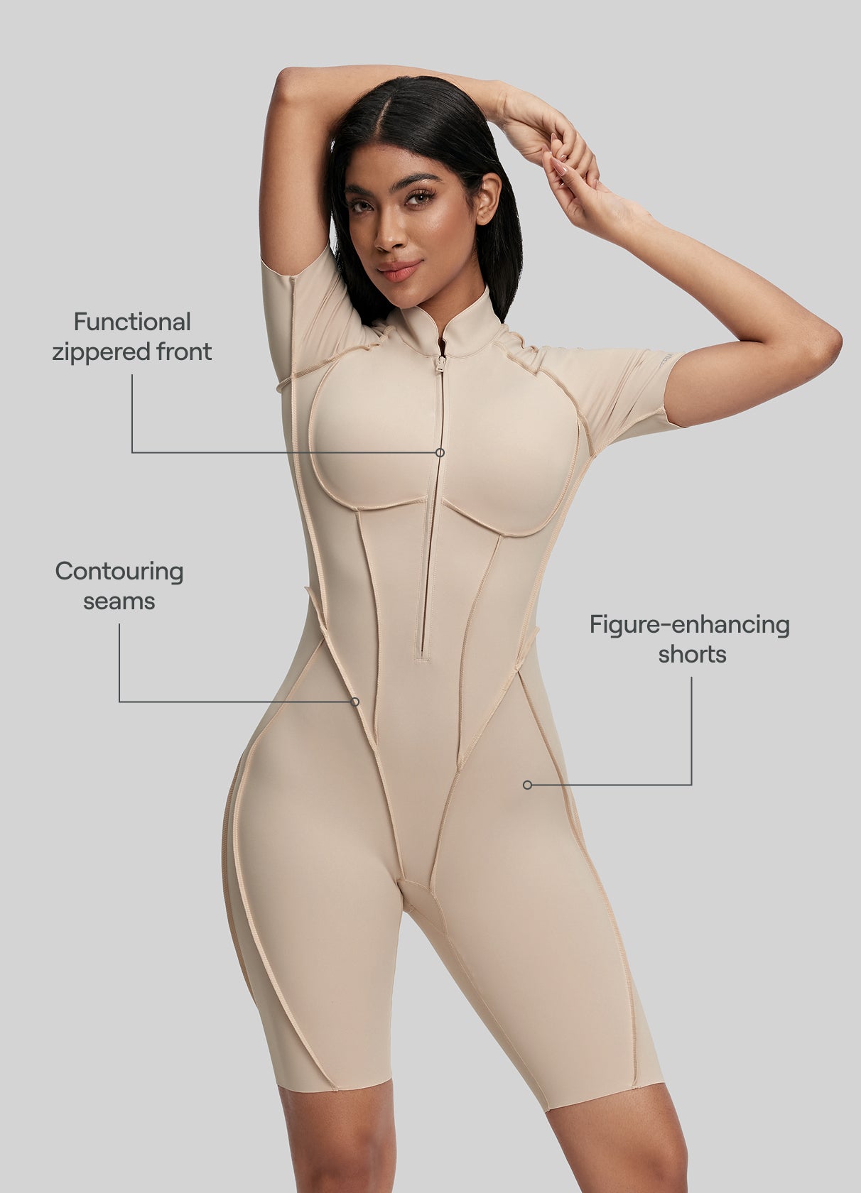 Stylish & Comfortable Women's Shorts Catsuit - Perfect for Yoga, Dance, and Workout