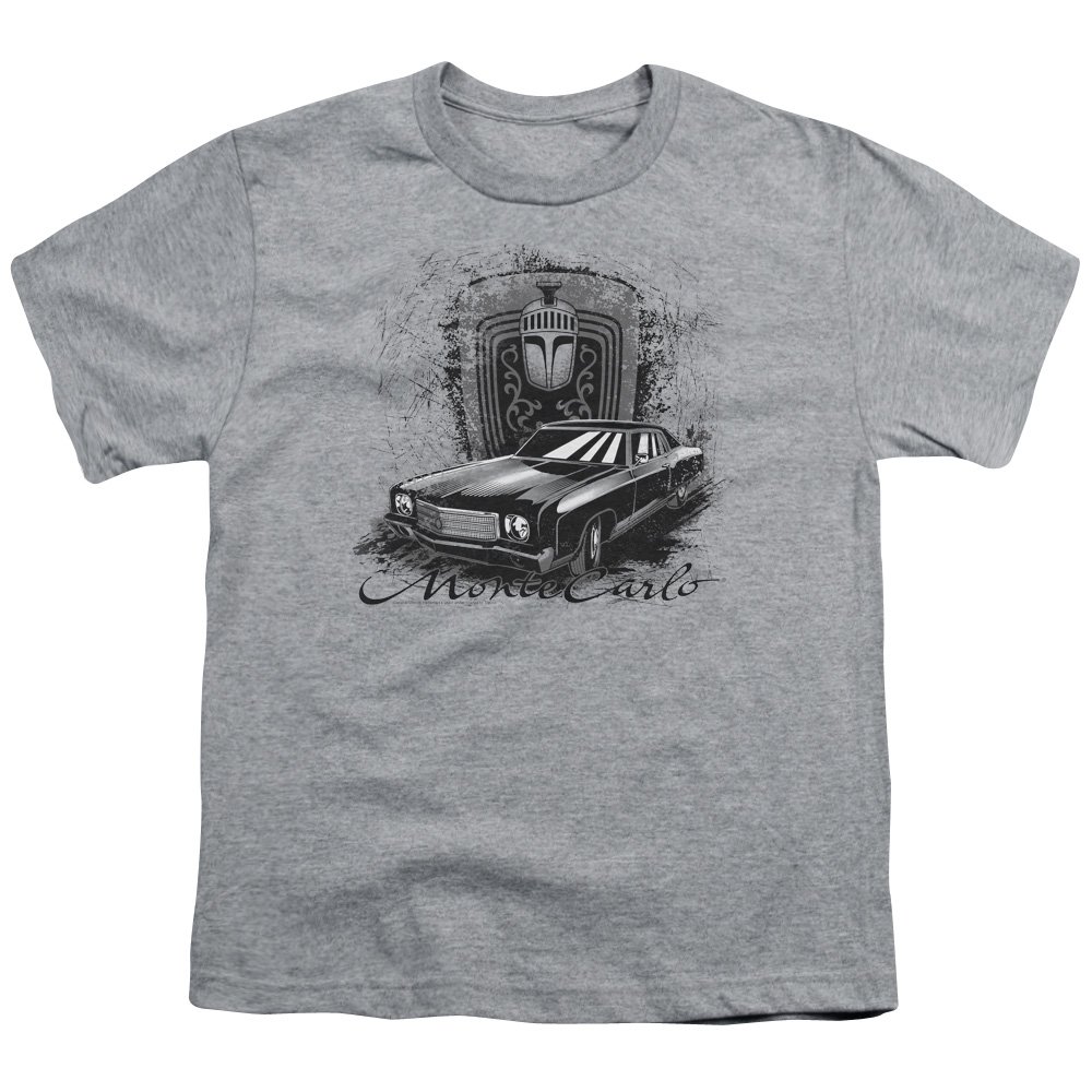 Chevy Monte Carlo Big Boys Short Sleeve T-Shirt XL - Athletic Heather Cotton Tee for Car Enthusiasts & Casual Wear