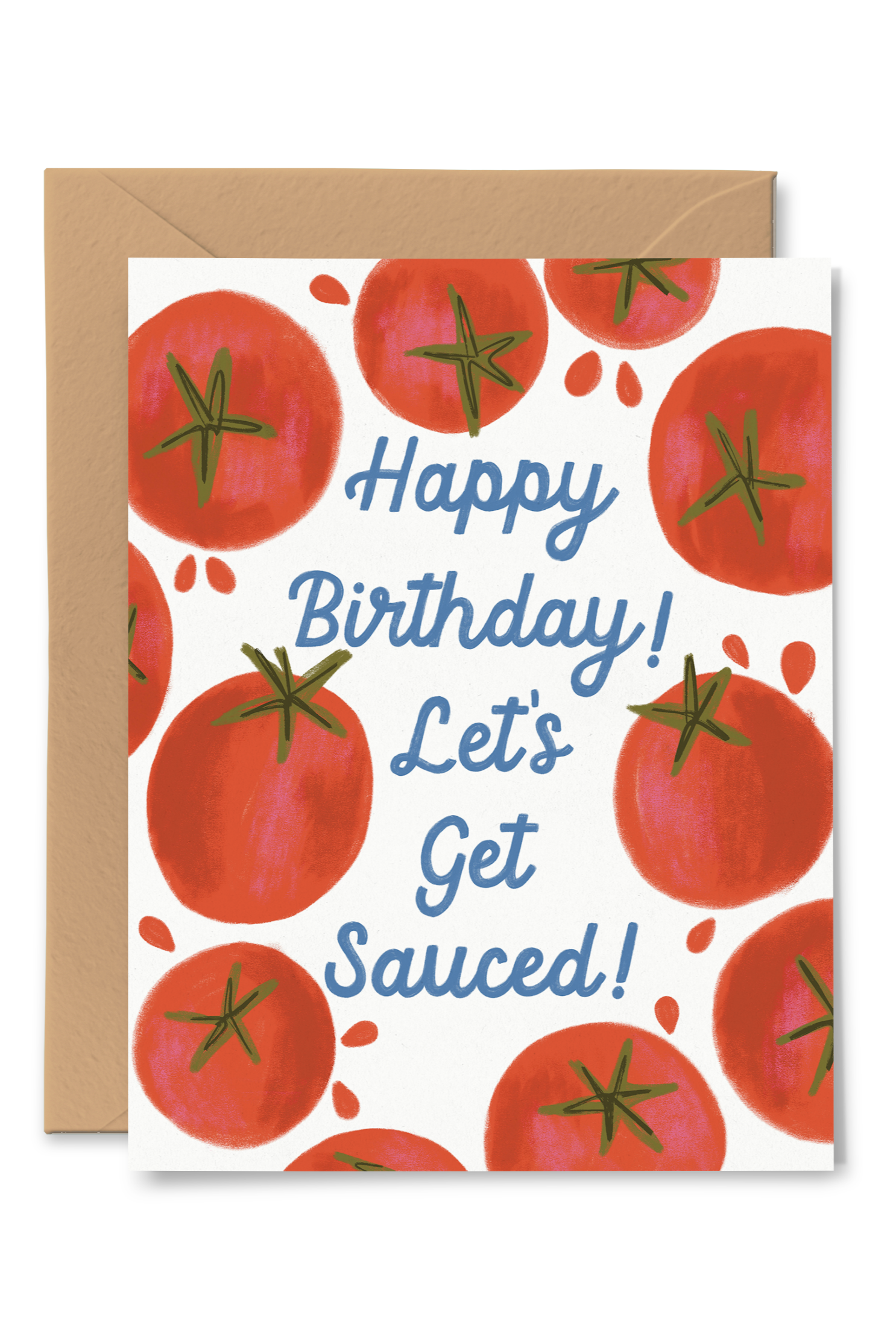 Funny Let's Get Sauced Birthday Card - Humorous Alcohol-Themed Greeting Card for Parties, Celebrations & Adult Friends