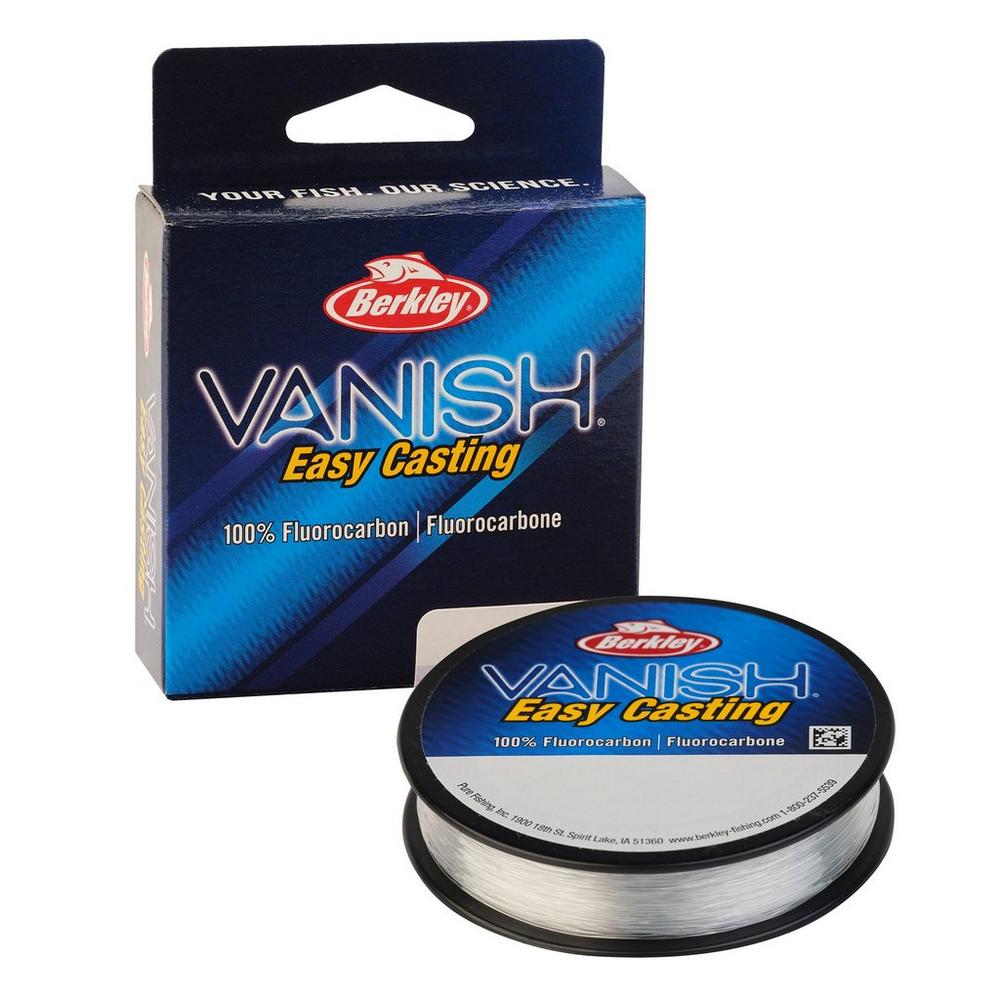 Berkley Vanish Fluorocarbon Fishing Line - 110 Yard Pony Spool, Clear - High Performance Invisible Leader for Bass, Trout, and Saltwater Fishing