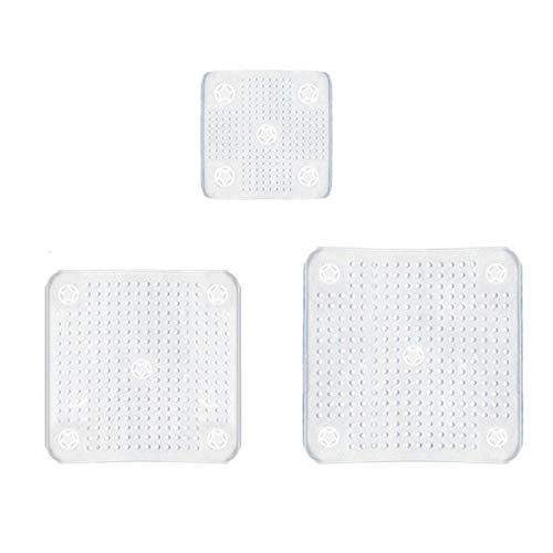 Umitive 4-Pack Silicone Stretch Lids - Reusable Food Storage Covers for Bowls | Vacuum Seal Fresh Keeping Wrap | Expandable Rectangular & Round Silicone Lids for Kitchen | Perfect for Meal Prep, Leftovers & Refrigerator Storage