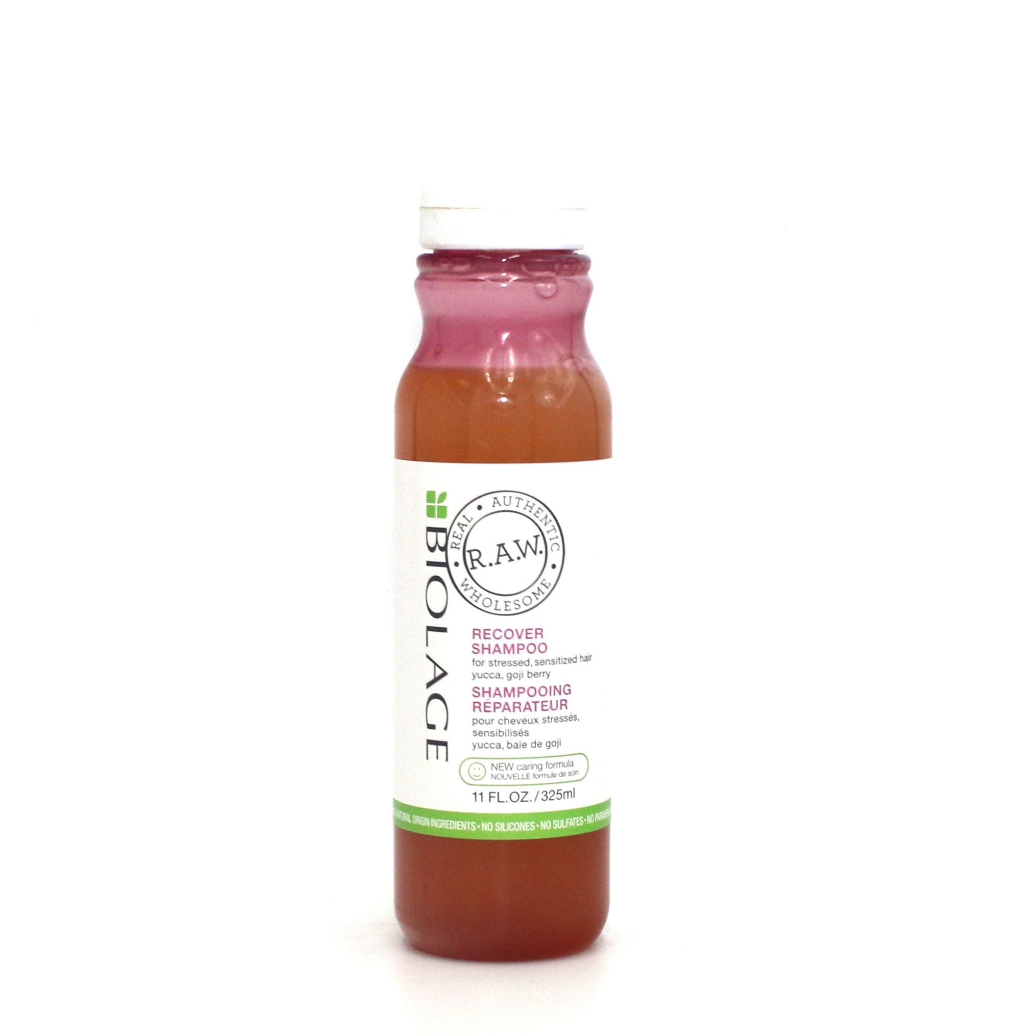 MATRIX Biolage R.A.W. Recover Shampoo for Damaged Hair - 11 oz Sulfate-Free Formula with Natural Ingredients - Perfect for Color-Treated & Chemically Processed Hair at Home or Salon