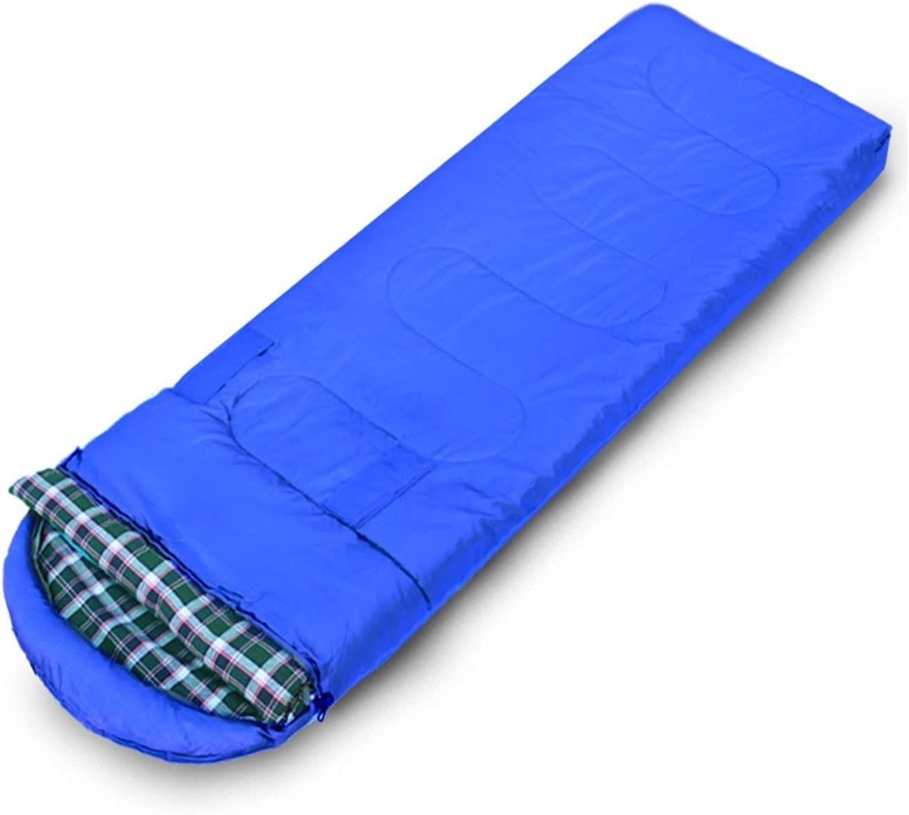 HXR Lightweight Detachable Sleeping Bag for Camping & Hiking - 190x75cm Portable Outdoor Sleeping Bag for Adults - Indoor & Outdoor Use in Cold Weather (Color: Blue)