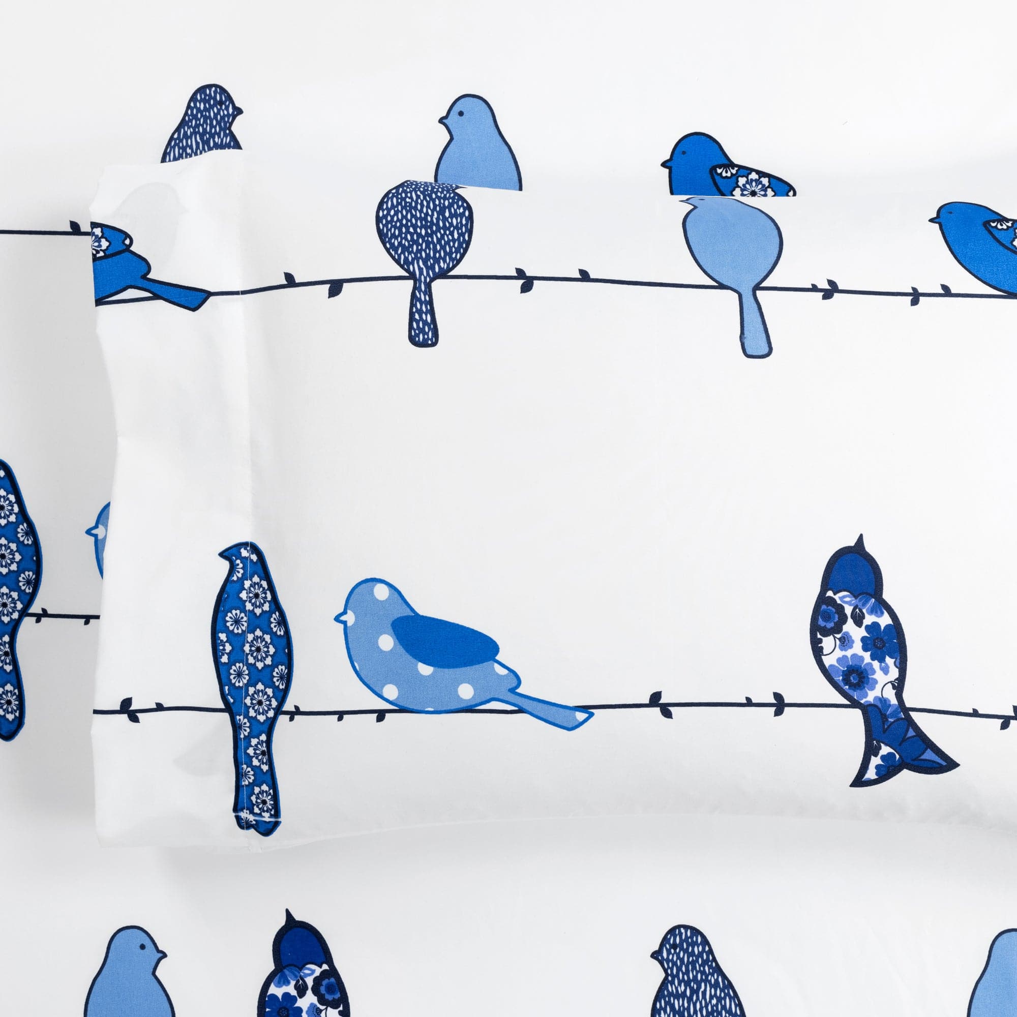 Rowley Birds 6-Piece Soft Cotton Sheet Set - Queen Size Bedding for Comfortable Sleep, Breathable & Cozy - Perfect for Master Bedroom, Guest Room, or Dorm