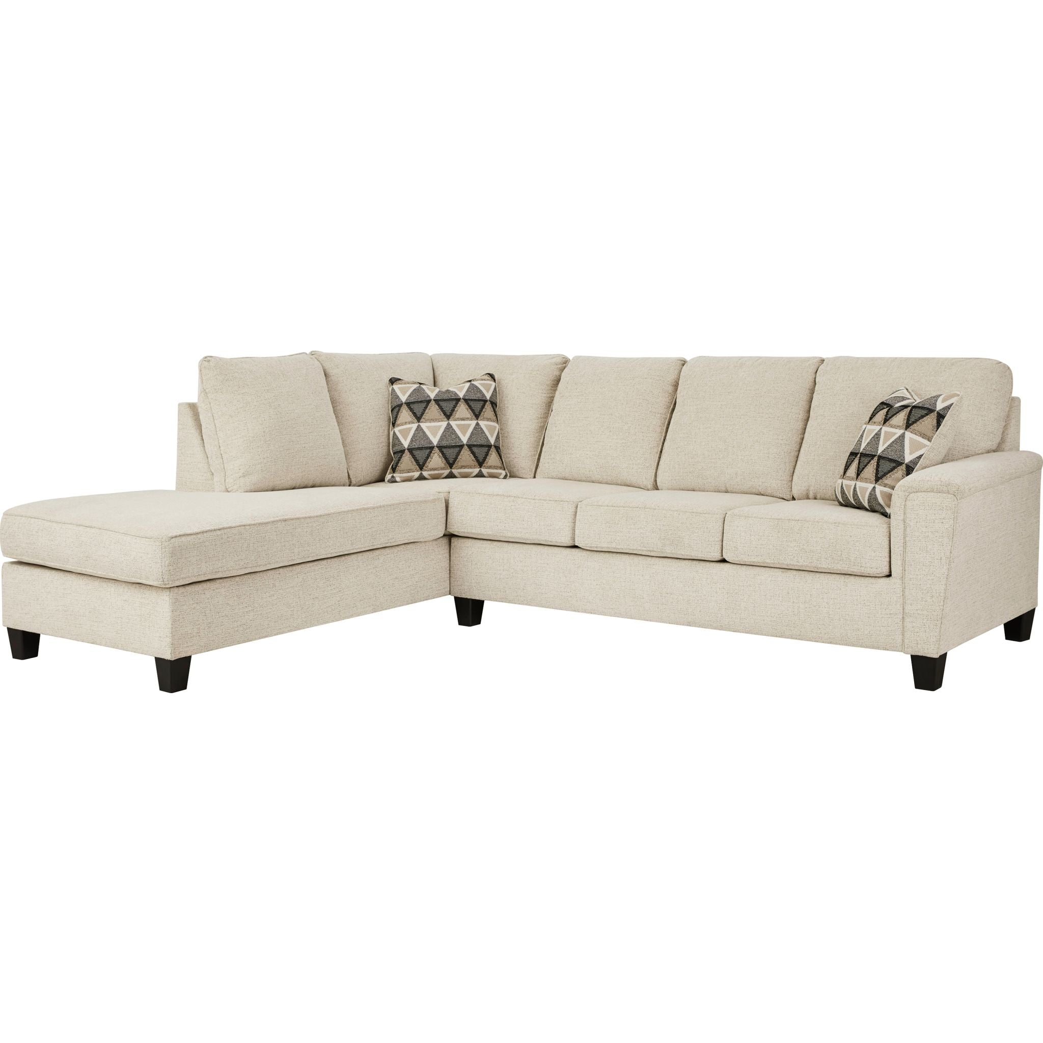 Abinger 2-Piece Sectional Sofa with Chaise Lounge - Modern L-Shaped Living Room Couch for Small Spaces, Apartment & Family Room Furniture