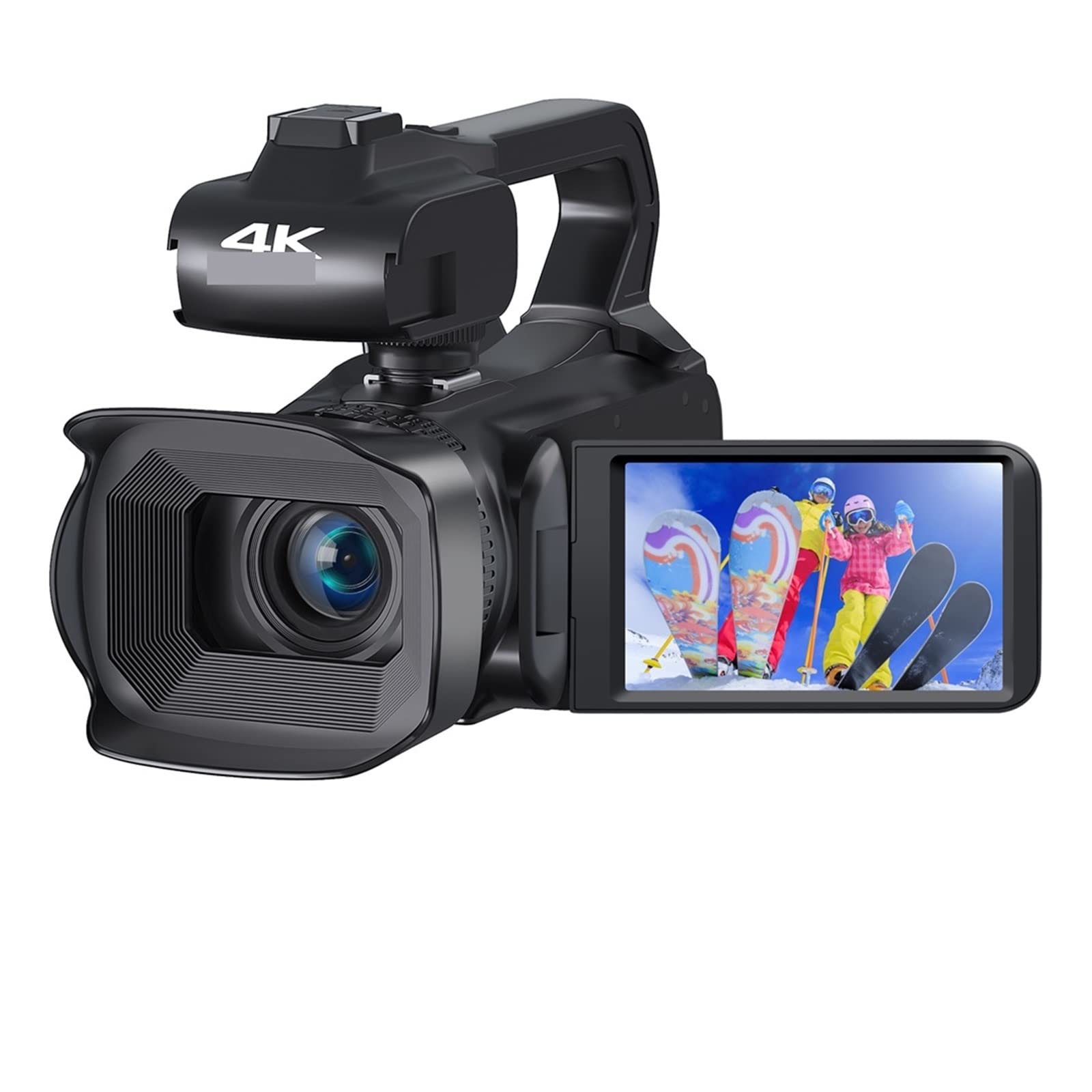 AUBEST 4K 60FPS Digital Camcorder with 64MP Sensor, 18X Zoom & 4.0